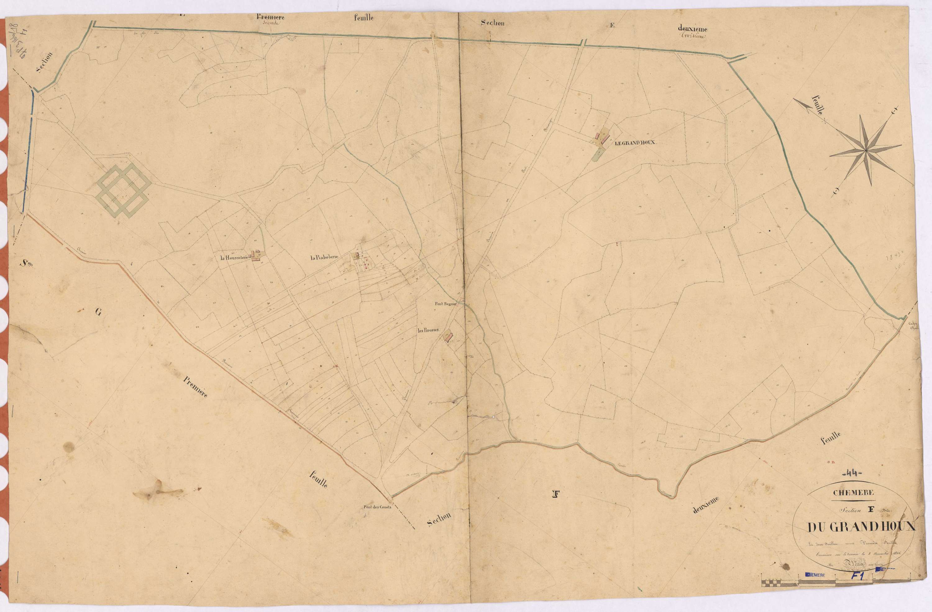 Chéméré - Section F1 Grand Houx (section du) ; 1-172