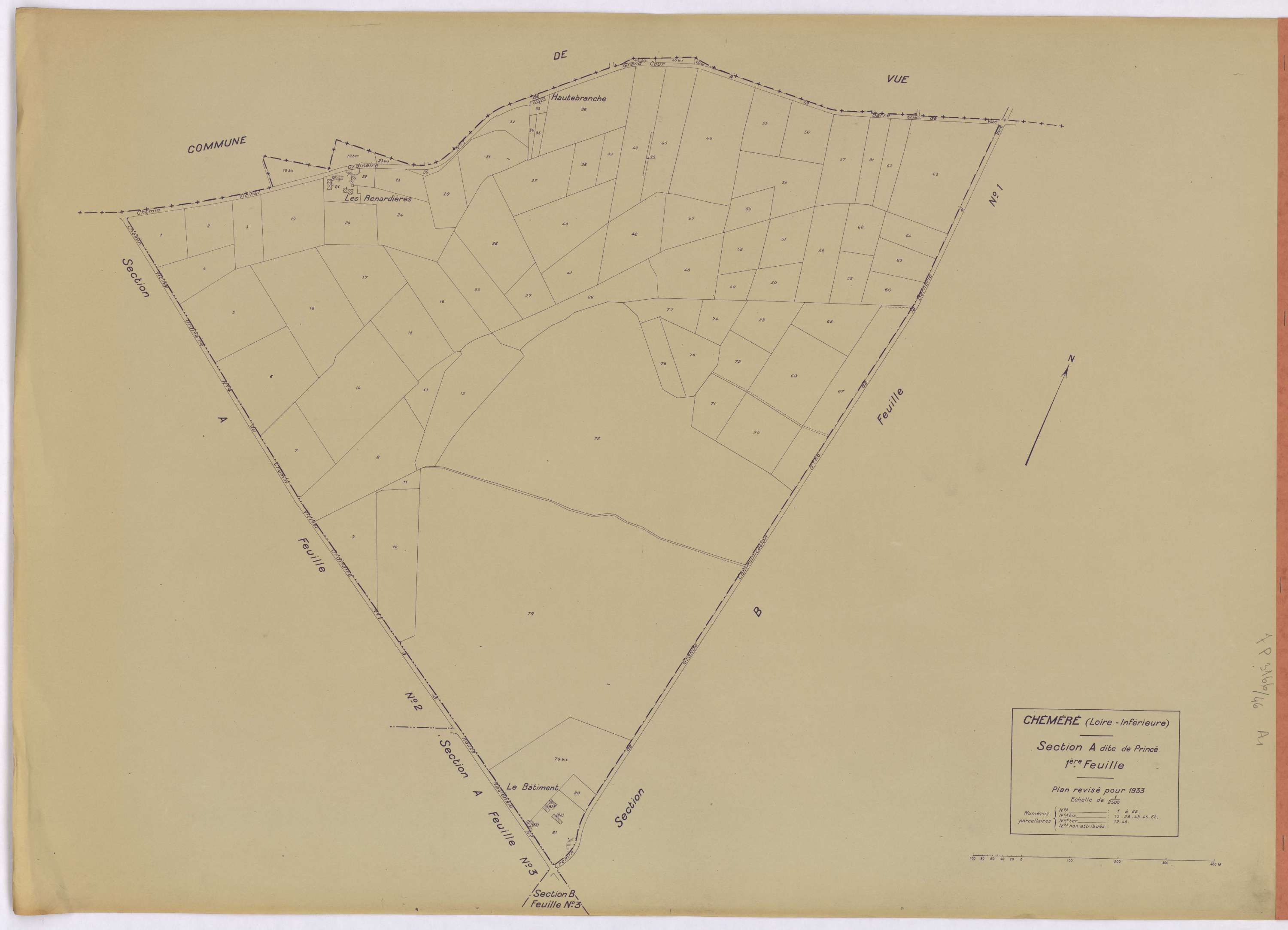 Chéméré - Section A1 Princé (section de) ; 1-82