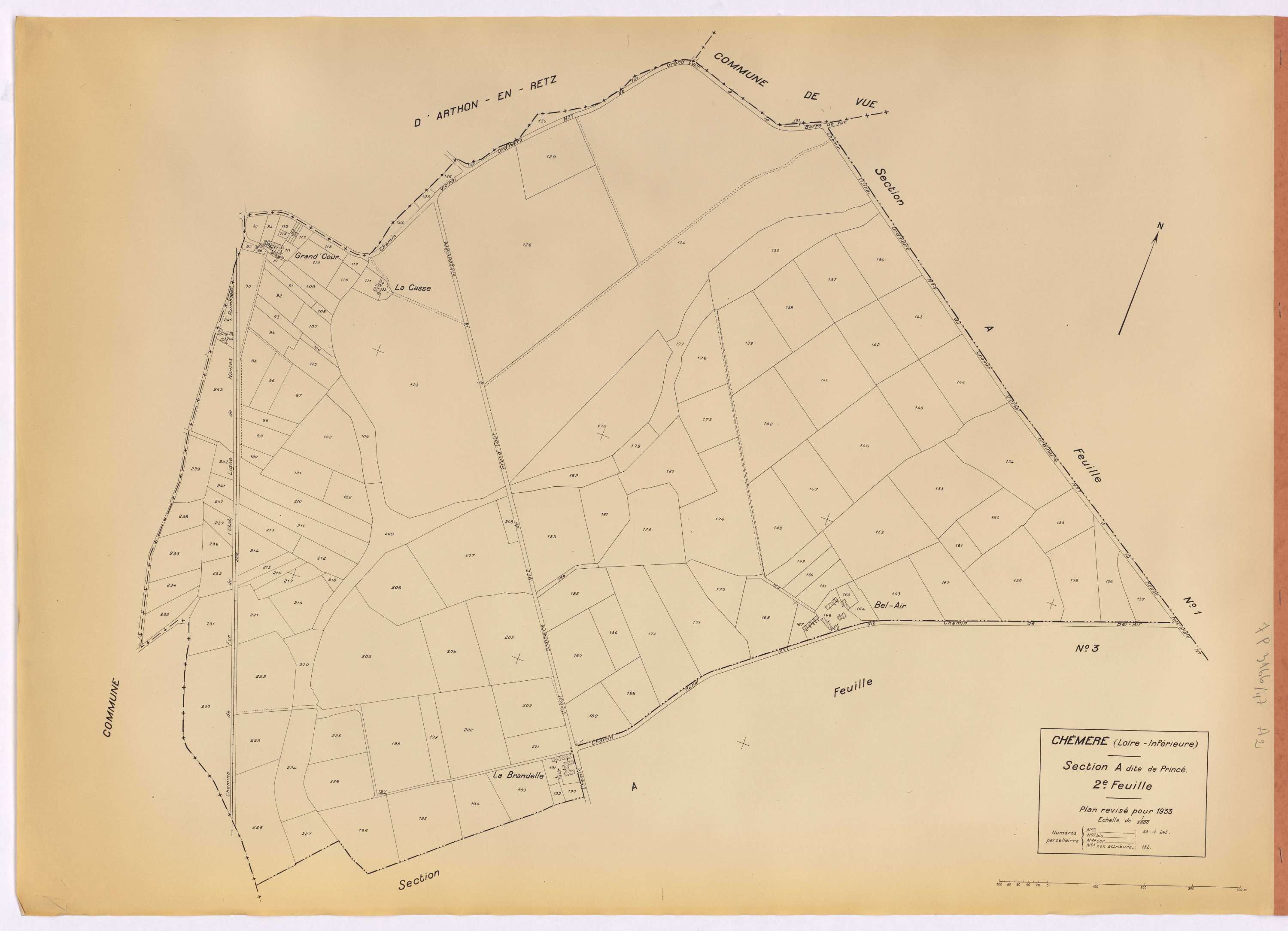 Chéméré - Section A2 Princé (section de) ; 83-245