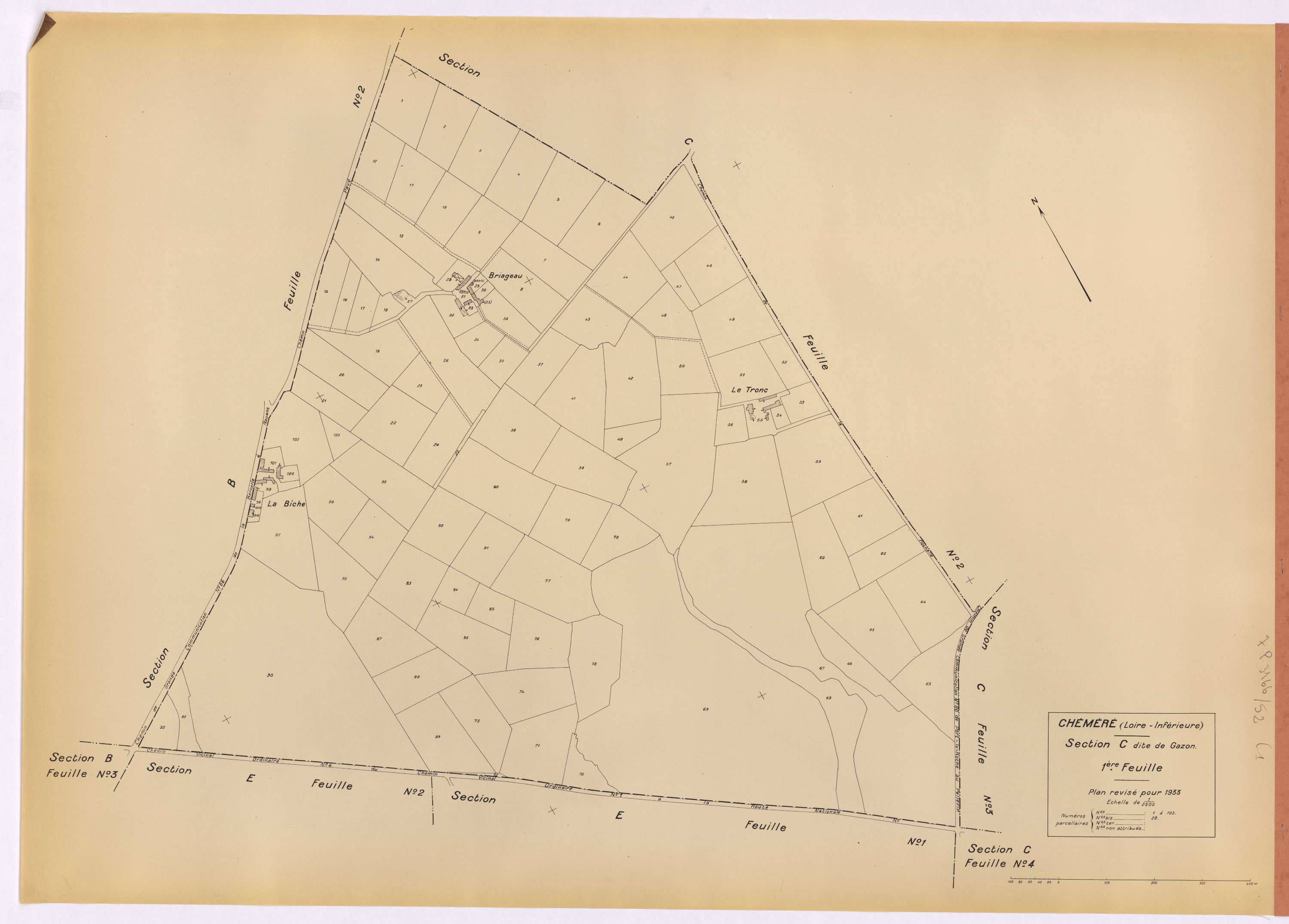 Chéméré - Section C1 Gazon (section de) ; 1-103