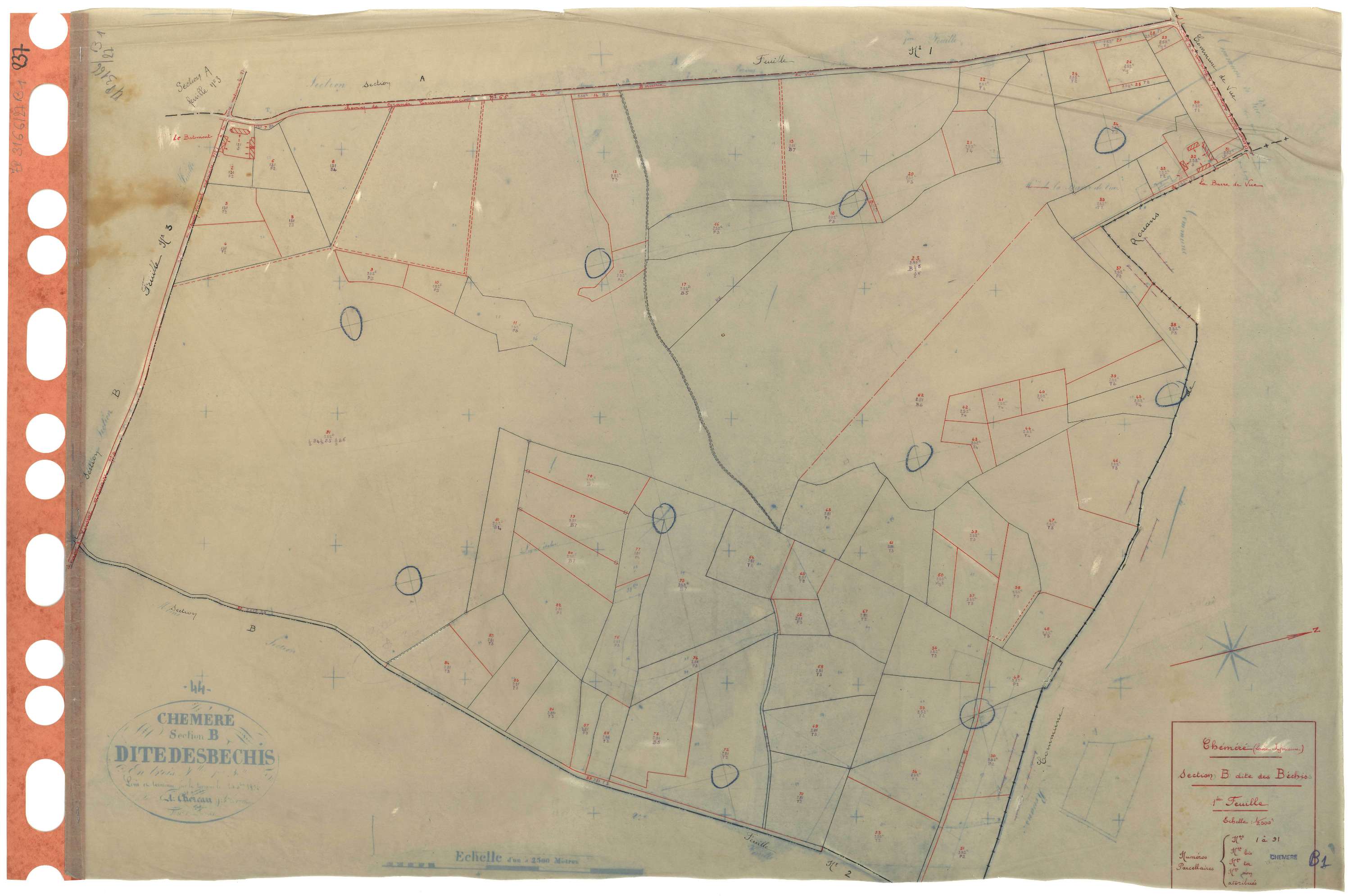 Chéméré - Section B1 Béchis (section des) . 1-91