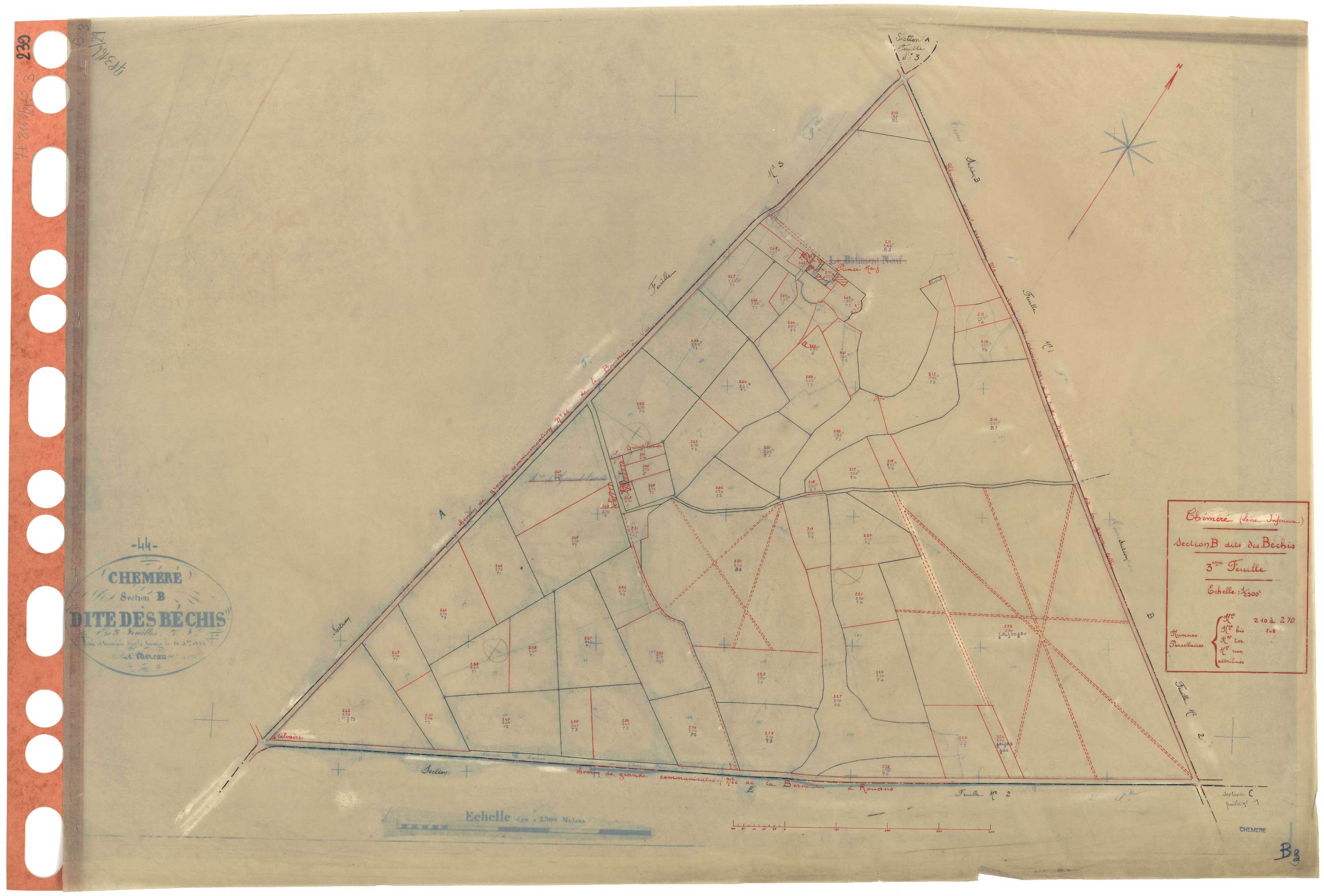 Chéméré - Section B3 Béchis (section des) . 210-270