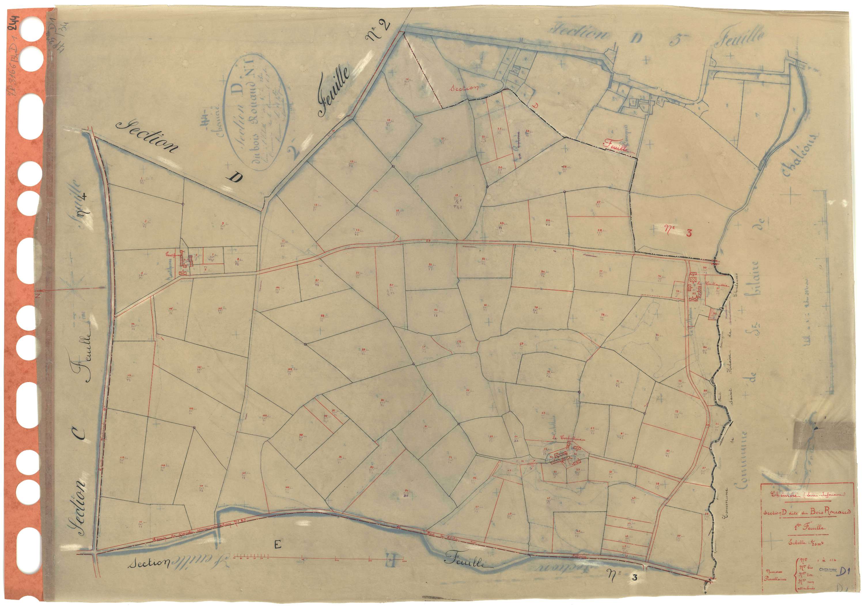 Chéméré - Section D1 Bois Rouaud (section du) . 1-114