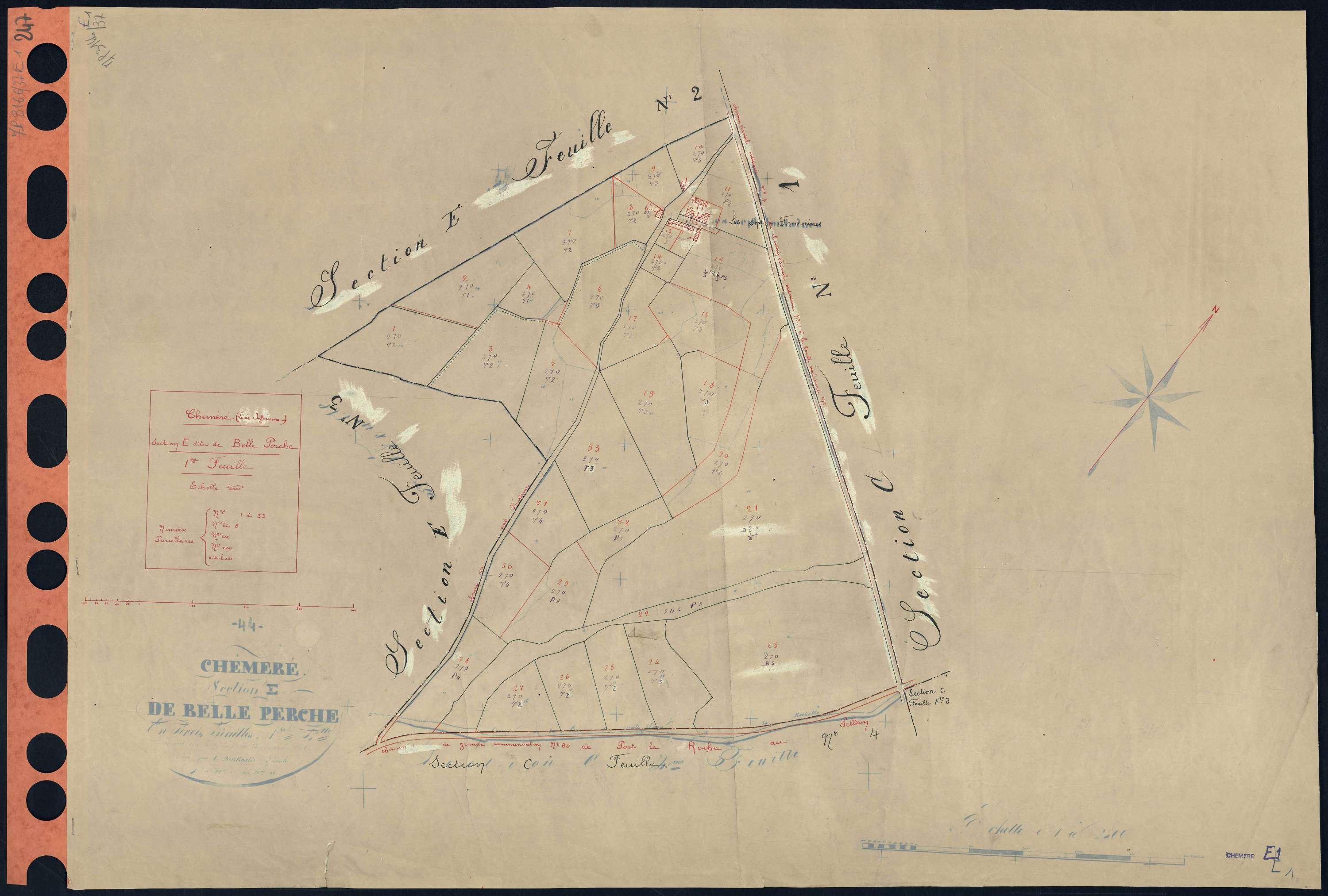Chéméré - Section E1 Belle Perche (section de) . 1-33
