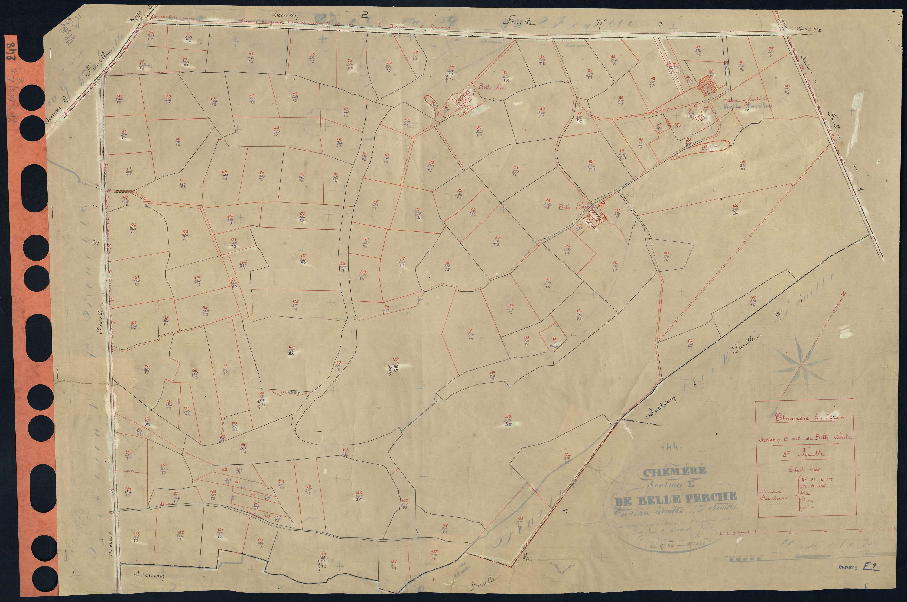 Chéméré - Section E2 Belle Perche (section de) . 34-177