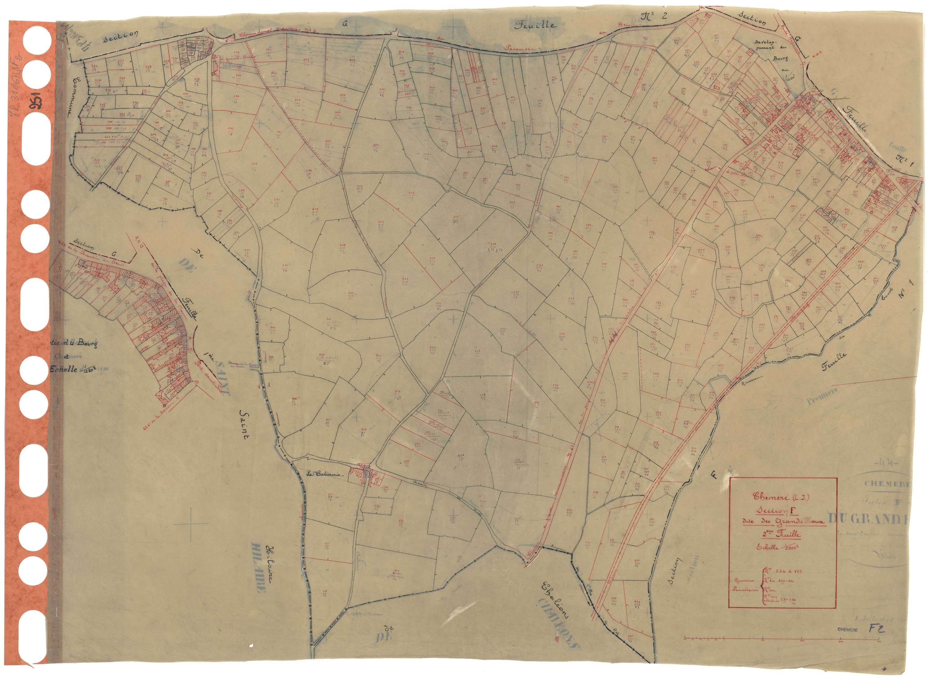 Chéméré - Section F2 Grands Houx (section des) . 224-667
