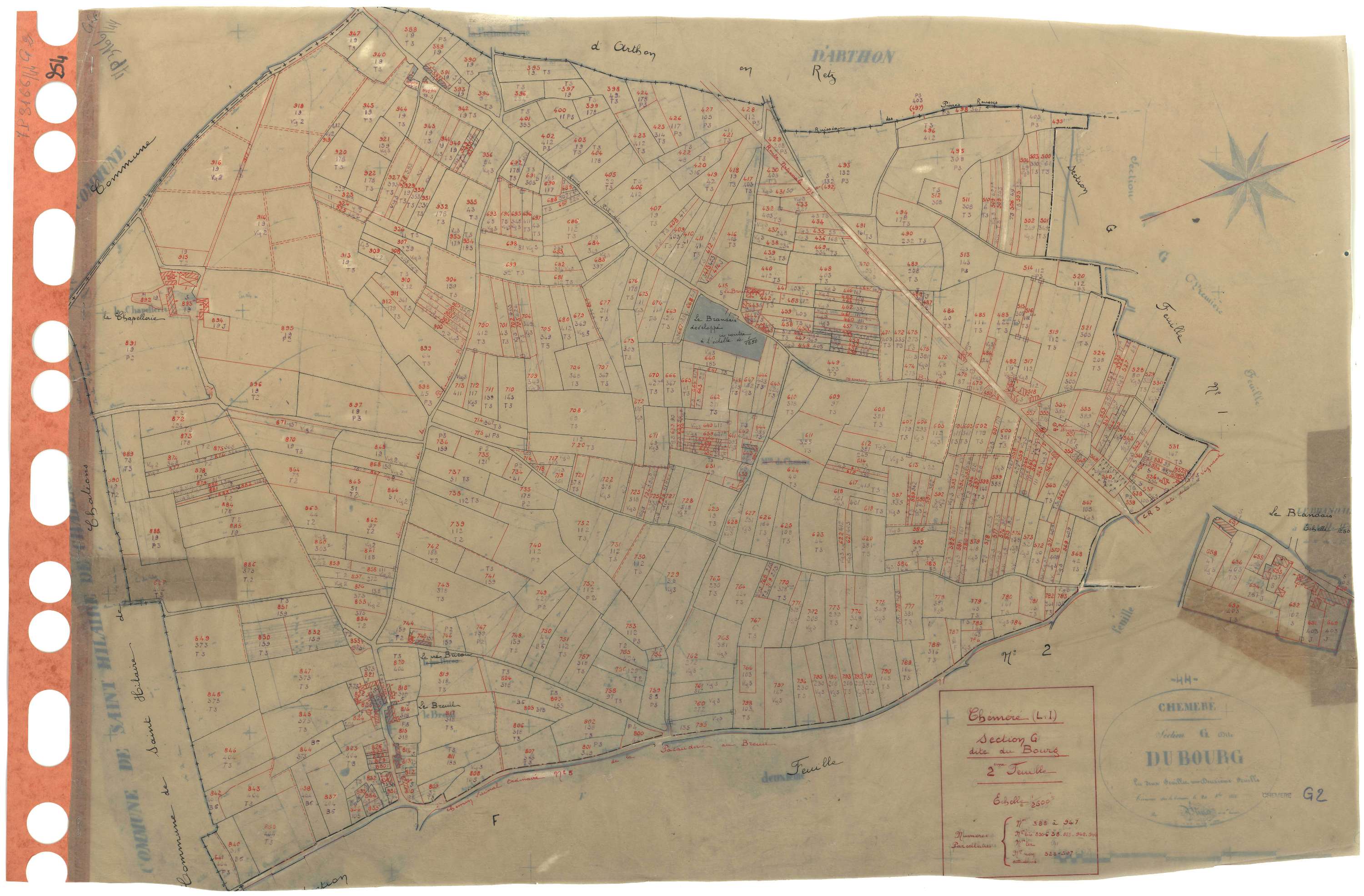 Chéméré - Section G2 Bourg (section du) . 388-947