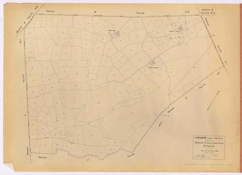 Chéméré - Section E2 Belle Perche (section de) ; 34-177