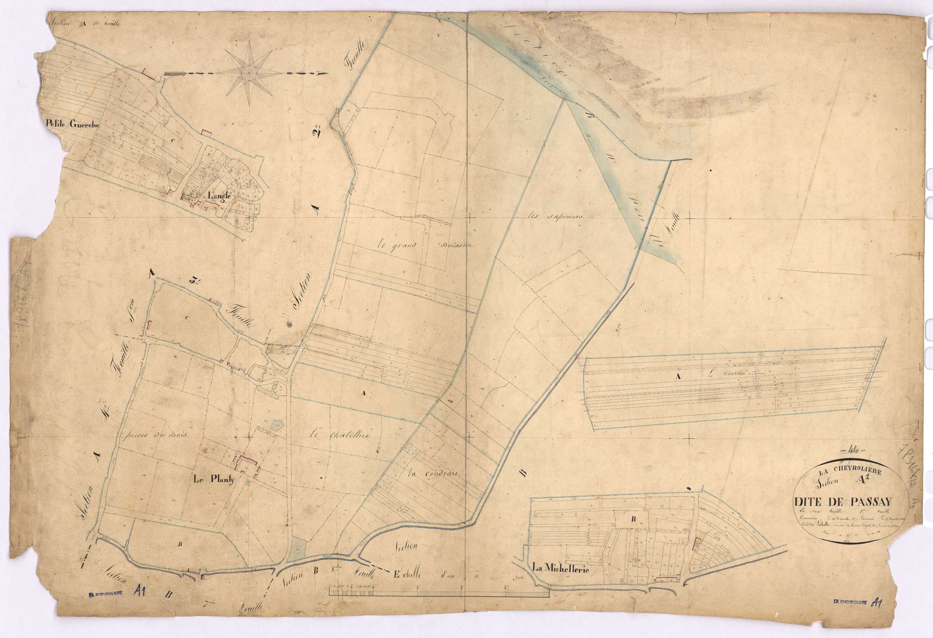 La Chevrolière - Section A1 Passay (section de) ; 1-361
