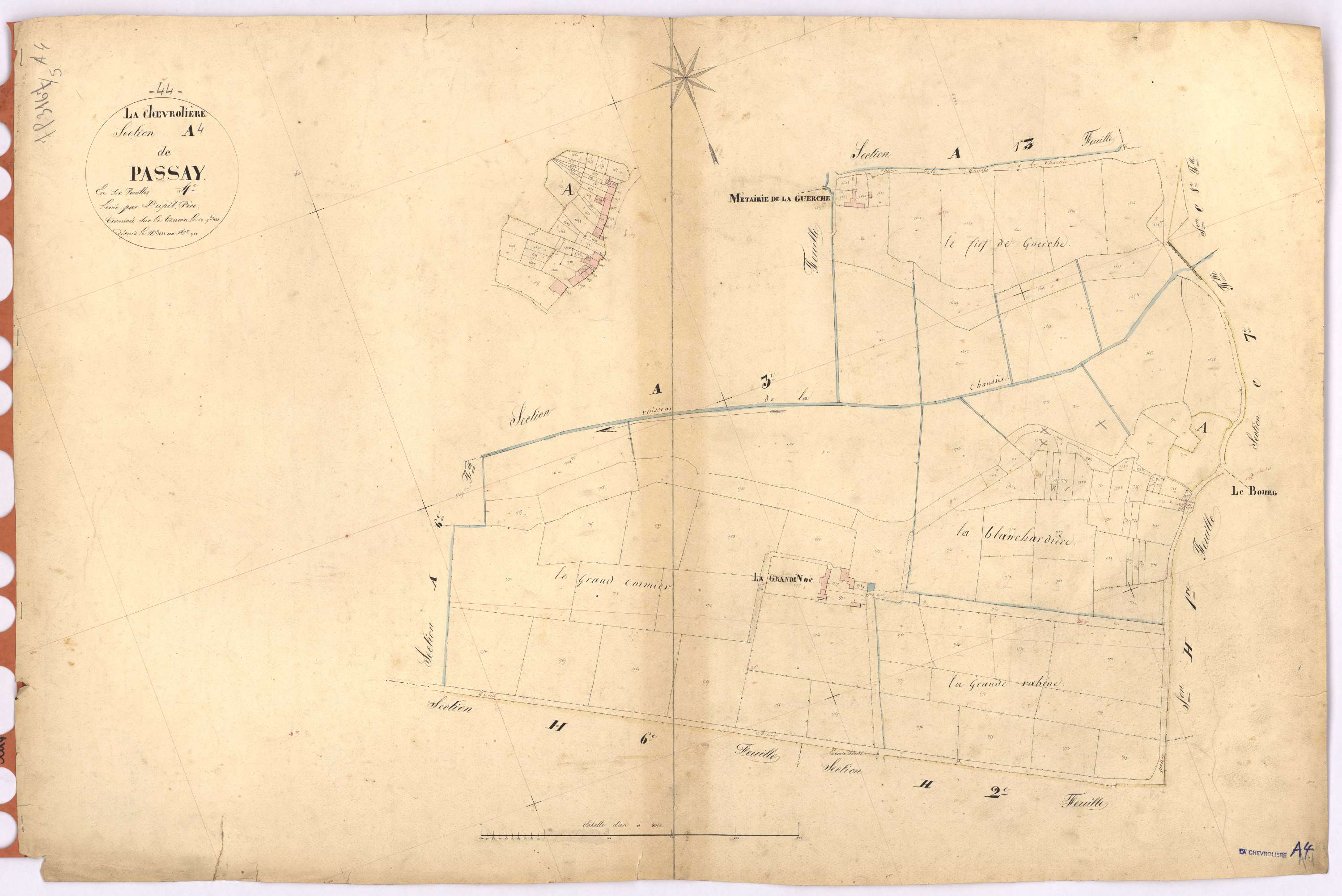La Chevrolière - Section A4 Passay (section de) ; 1638-1788