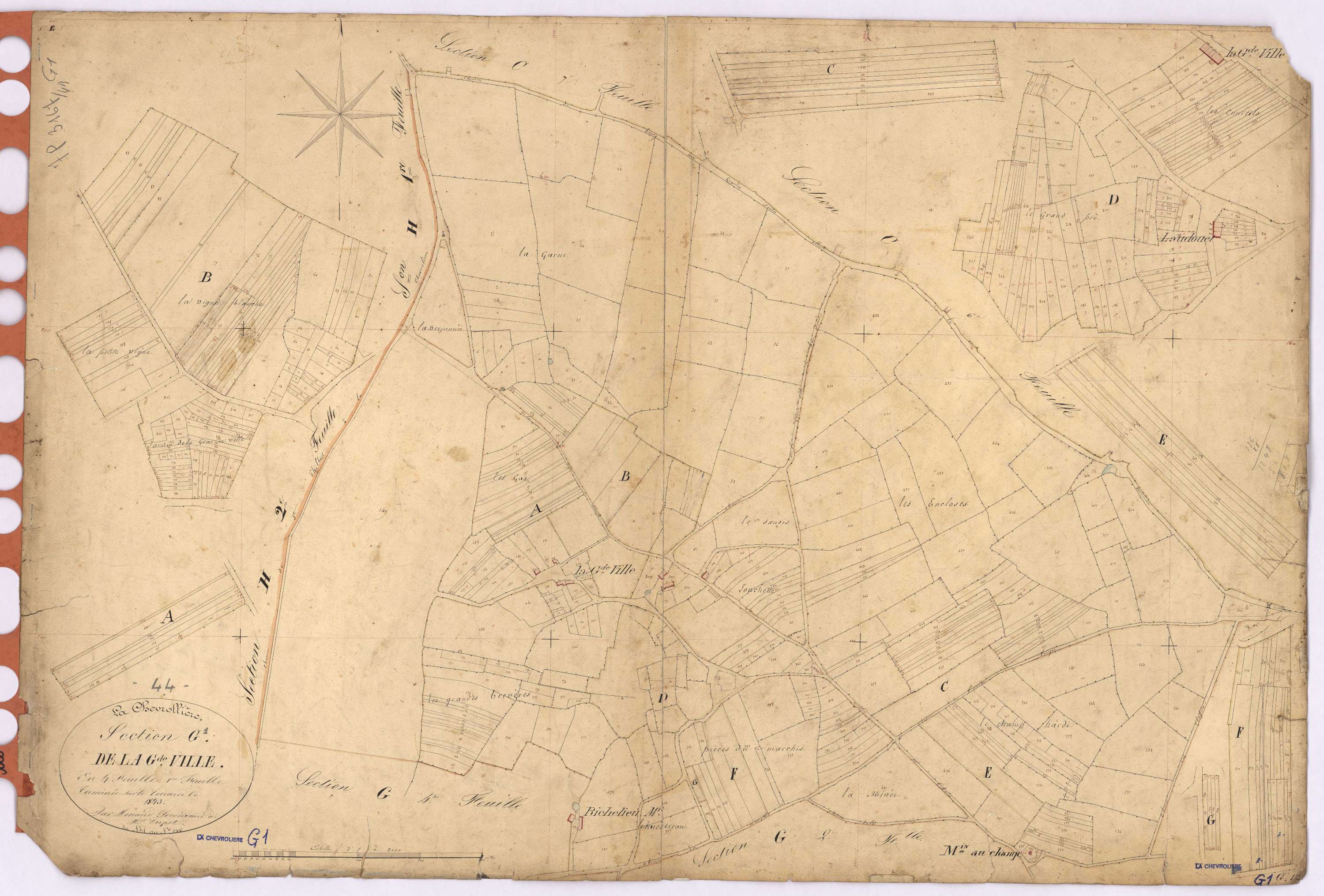 La Chevrolière - Section G1 Grande Ville (section de La) ; 1-546