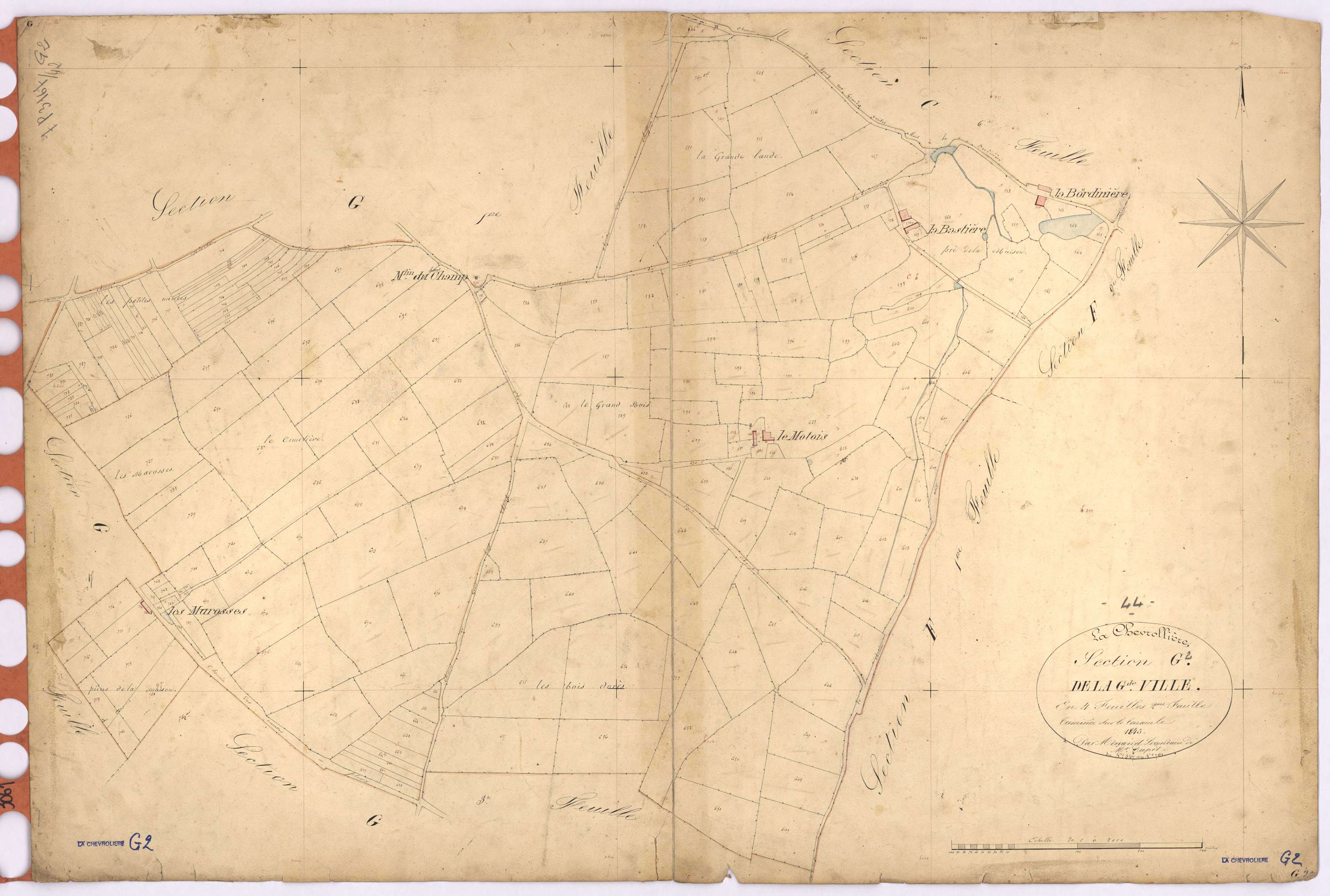 La Chevrolière - Section G2 Grande Ville (section de La) ; 547-761