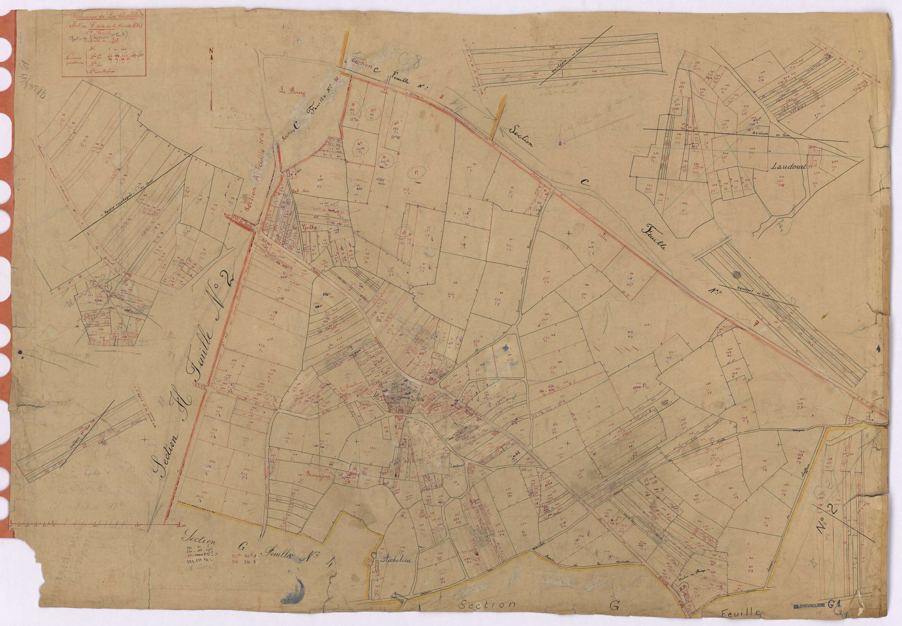 La Chevrolière - Section G1 Grande Ville (section de La) ; 1-440