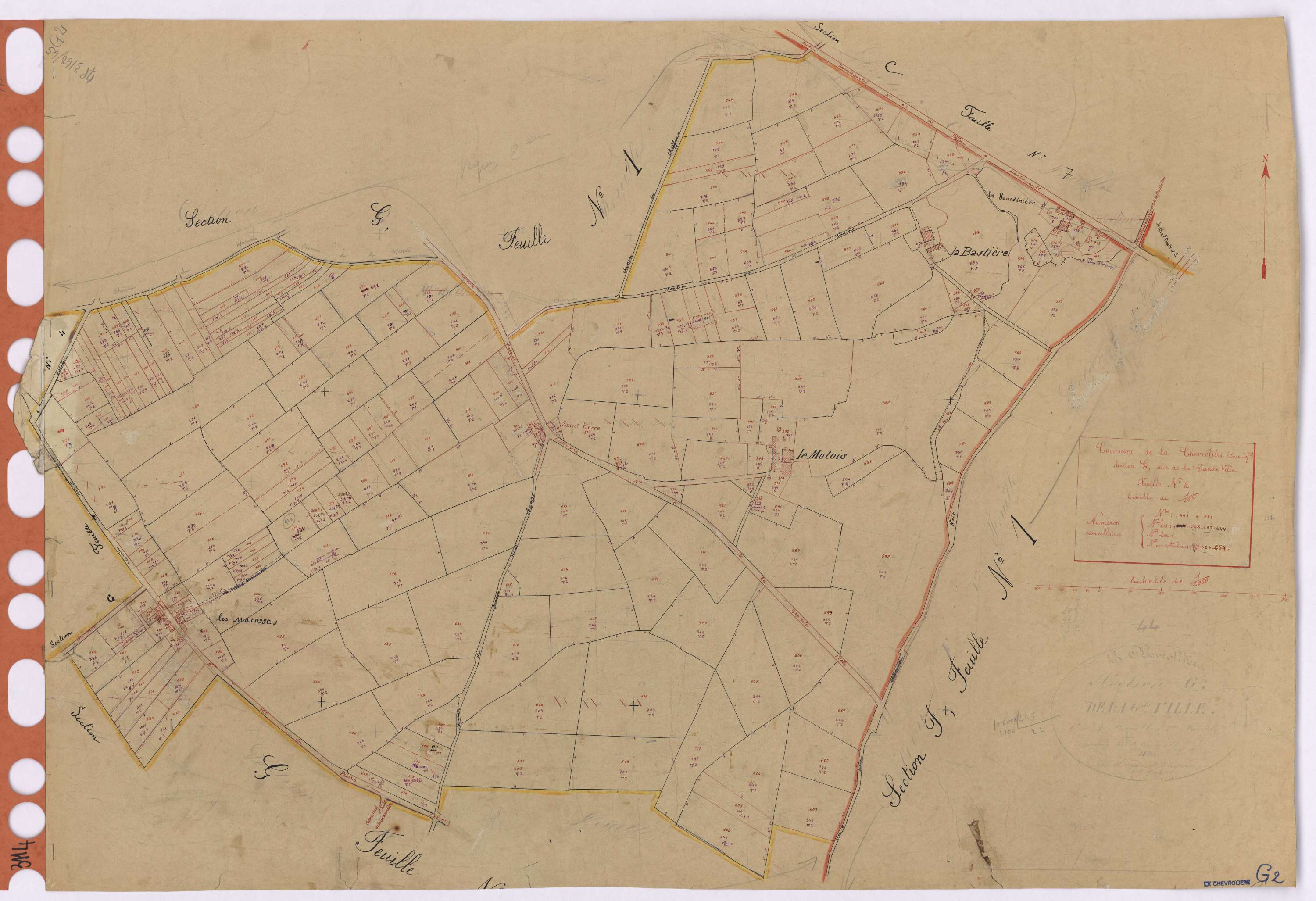 La Chevrolière - Section G2 Grande Ville (section de La) ; 441-673