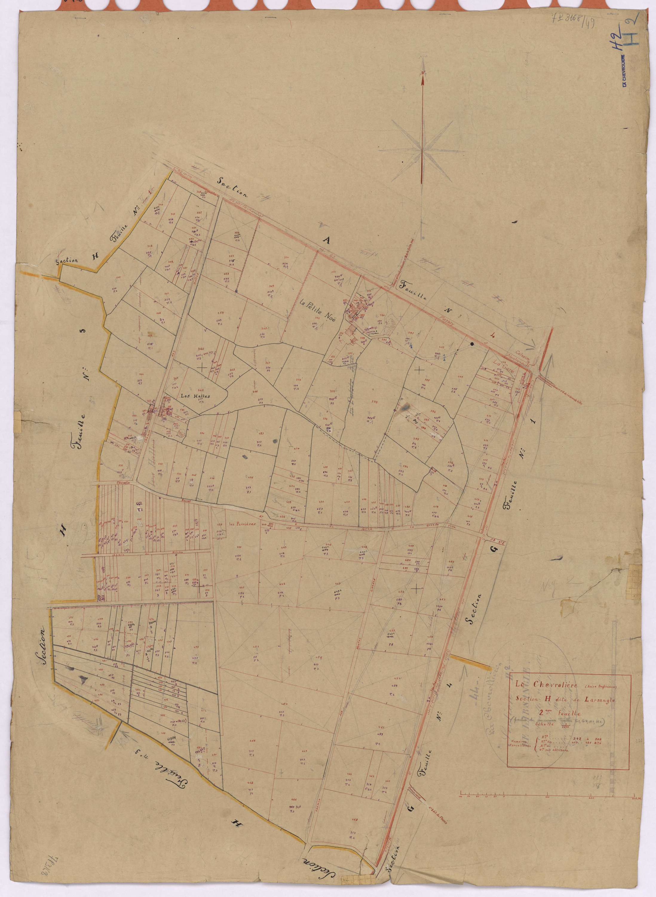La Chevrolière - Section H2 Larsangle (section de) ; 345-568