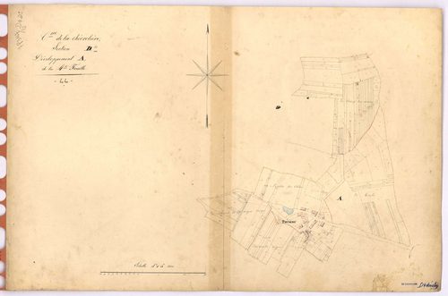 La Chevrolière - Section D4 (développement) Thubert (section de) ; développement de la partie A