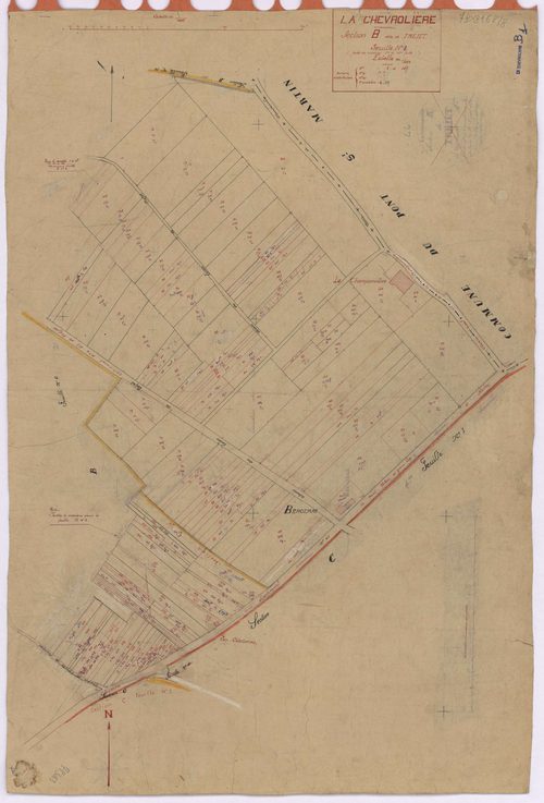La Chevrolière - Section B1 Tréjet (section de) ; 1-127