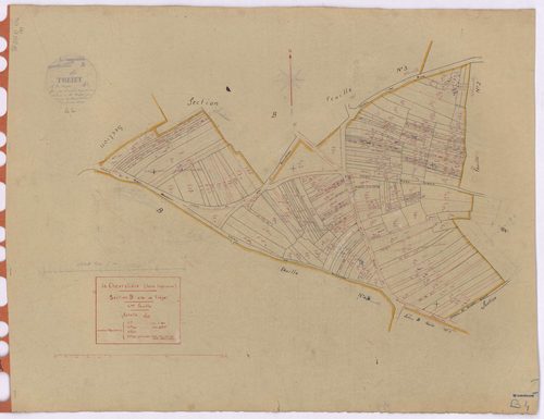La Chevrolière - Section B4 Tréjet (section de) ; 1140-1386