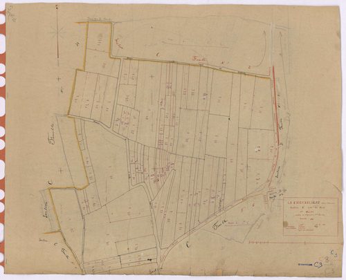 La Chevrolière - Section C3 Bourg (section du) ; 203-286