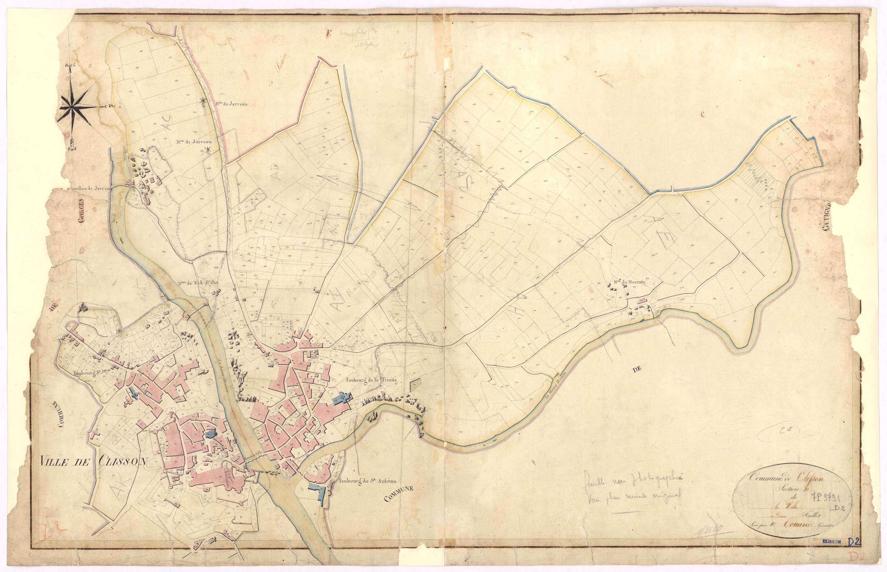 Clisson - Section D2 Ville (section de La)