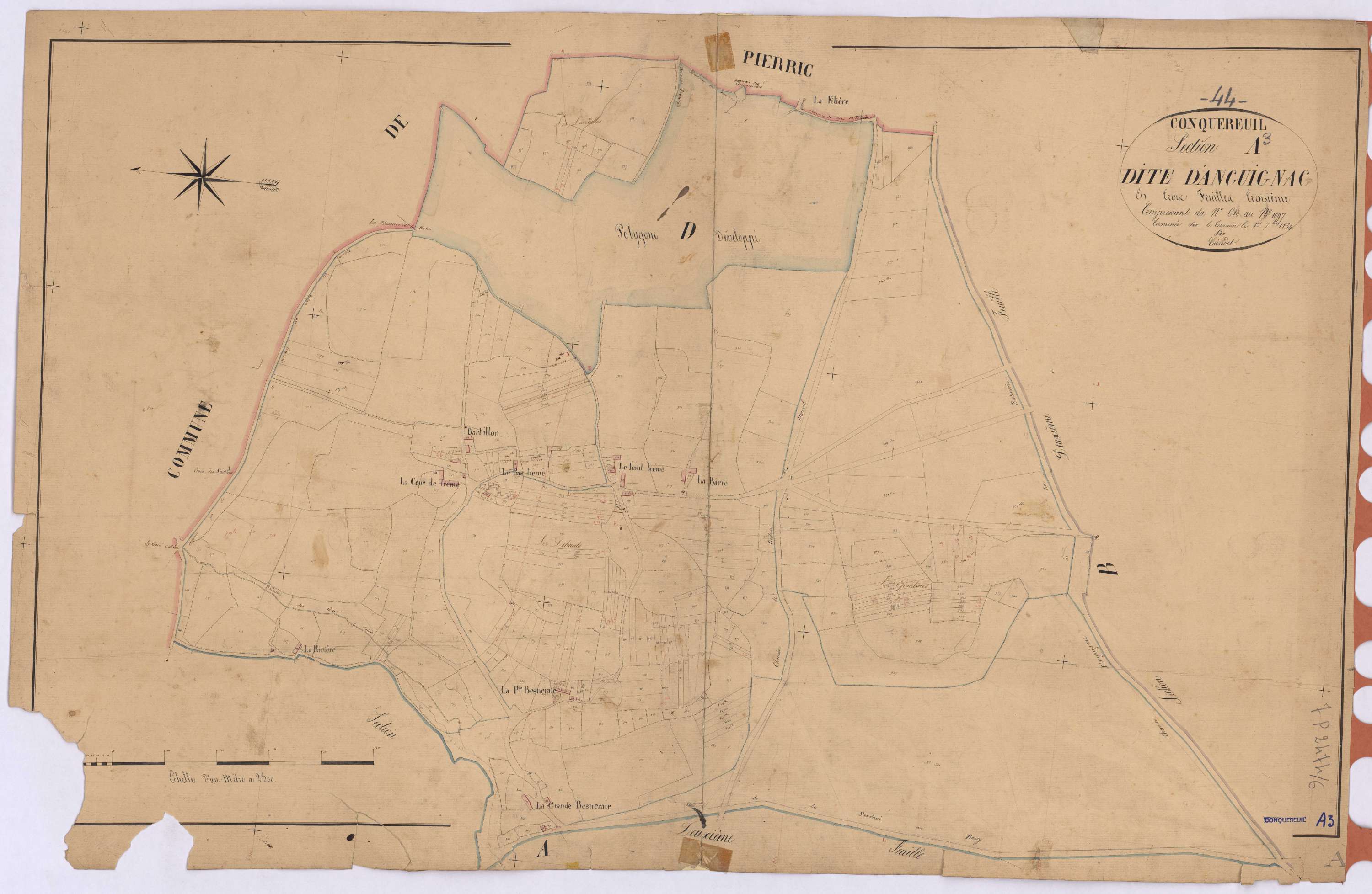 Conquereuil - Section A3 Anguignac (section d') ; 680-1097