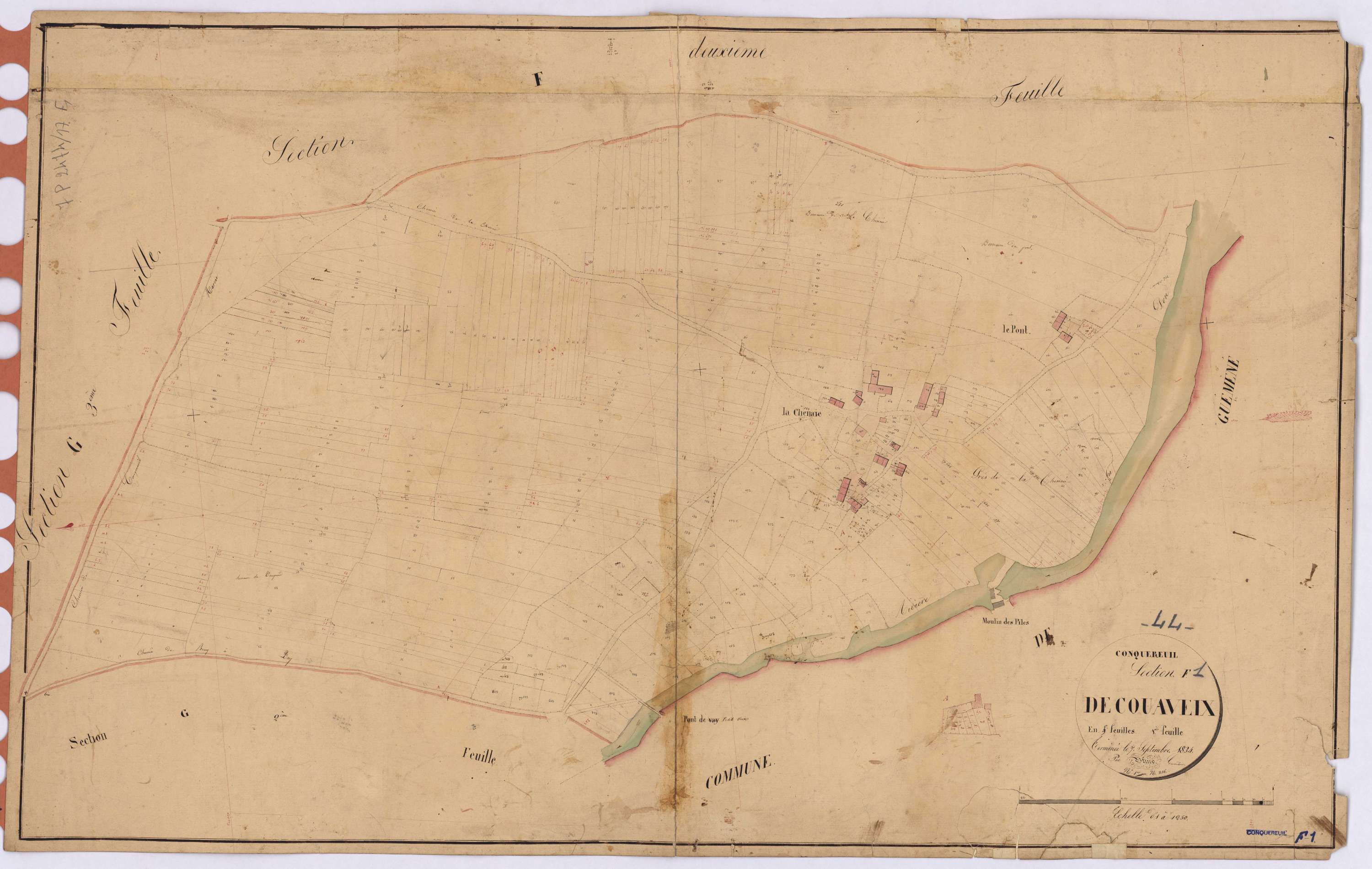 Conquereuil - Section F1 Couaveix (section de) ; 1-356