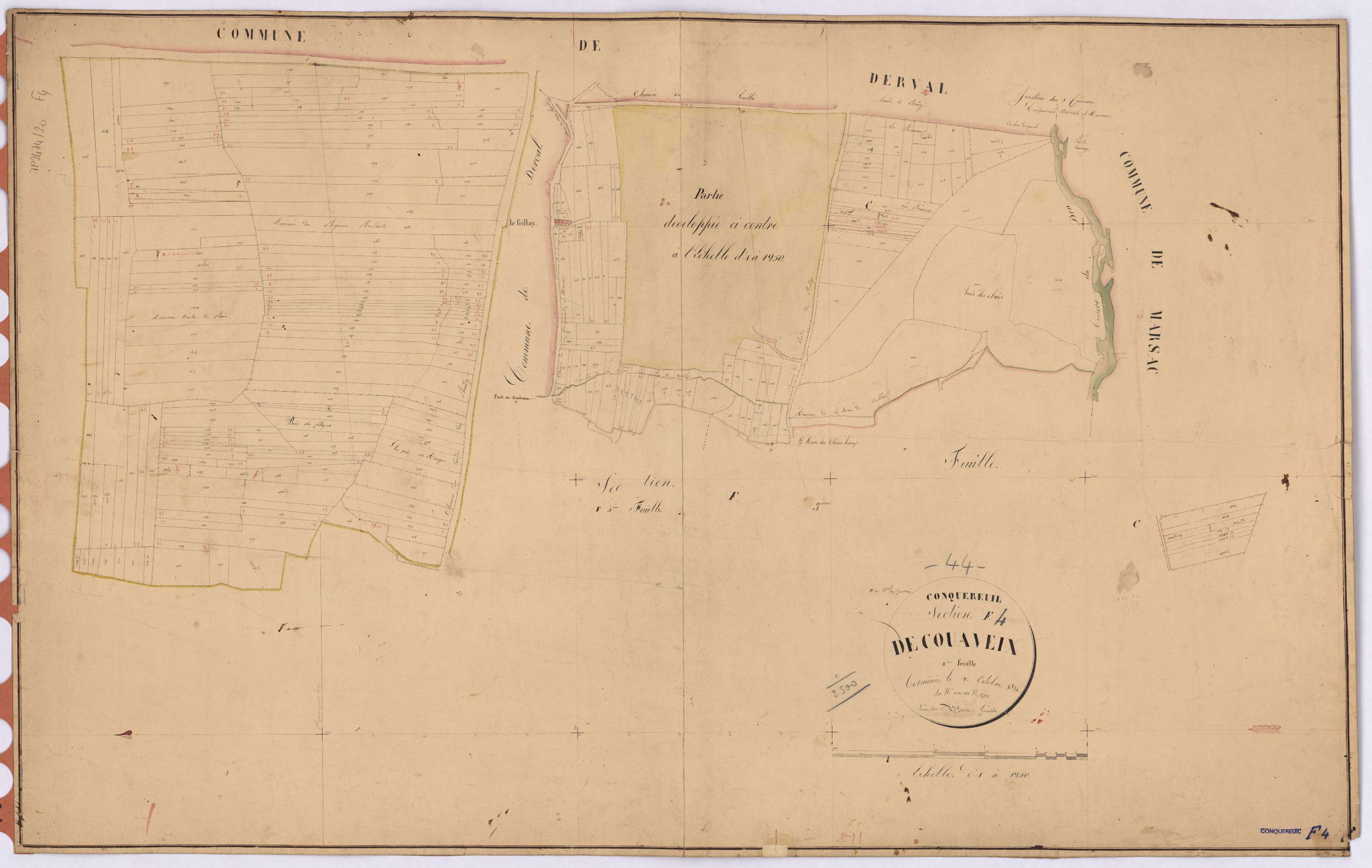 Conquereuil - Section F4 Couaveix (section de) ; 1010-1285