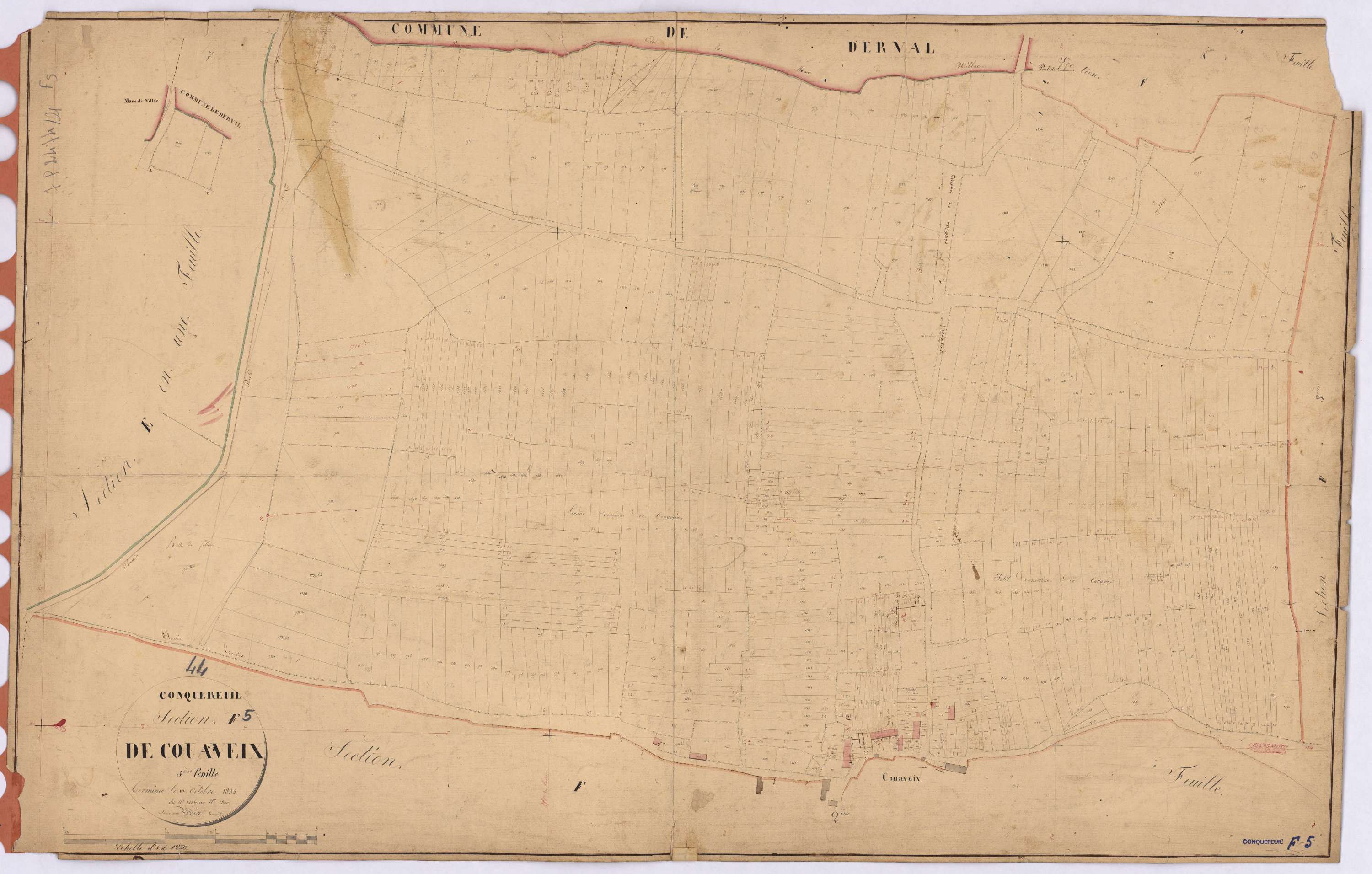 Conquereuil - Section F5 Couaveix (section de) ; 1286-1800
