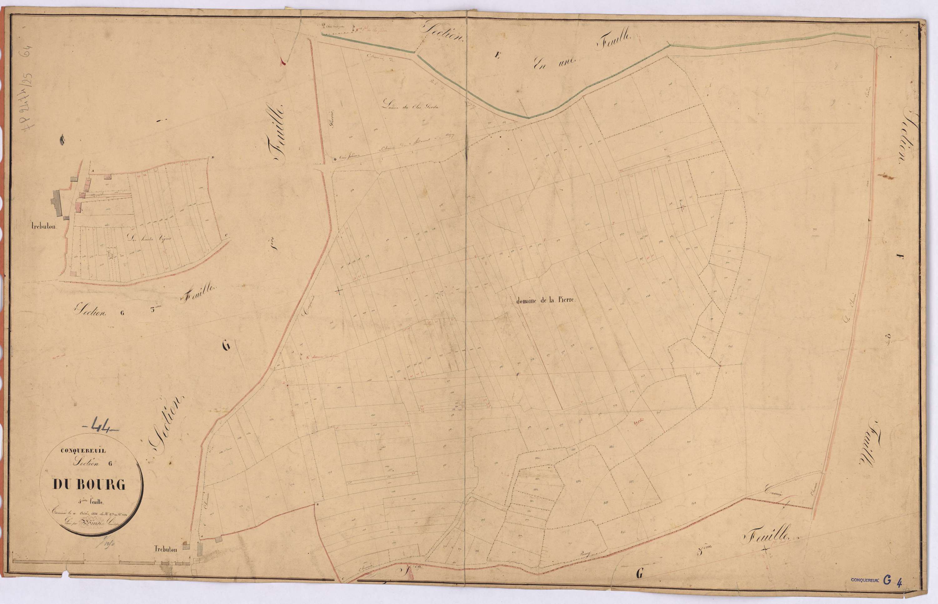 Conquereuil - Section G4 Bourg (section du) ; 873-1084