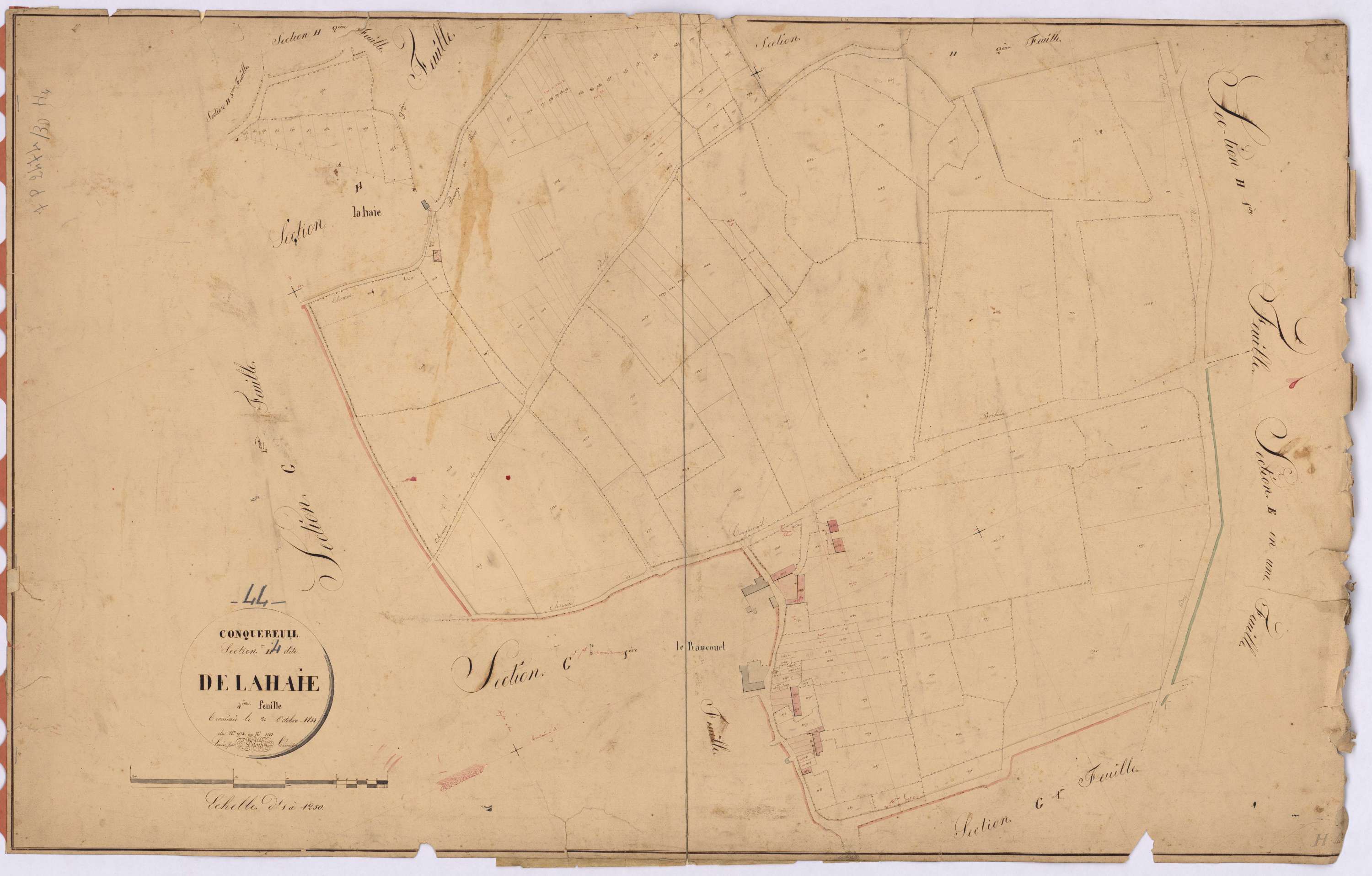 Conquereuil - Section H4 Haie (section de La) ; 974-1103