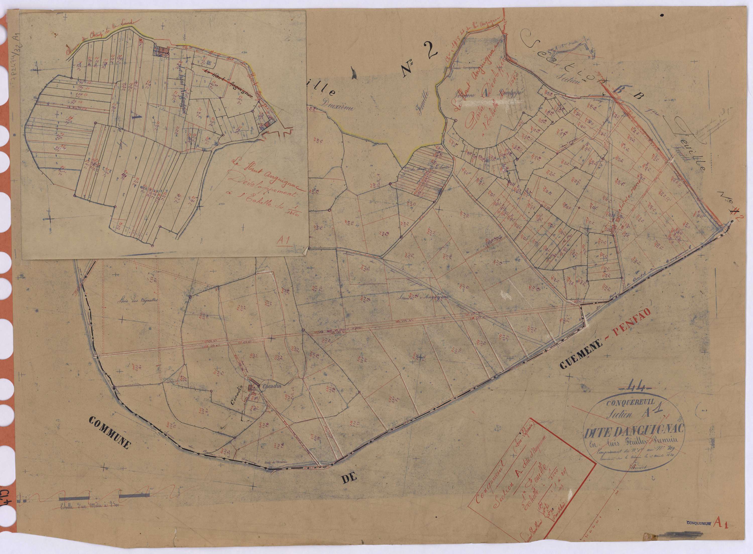 Conquereuil - Section A1 Auguignac (section d') ; 1-247