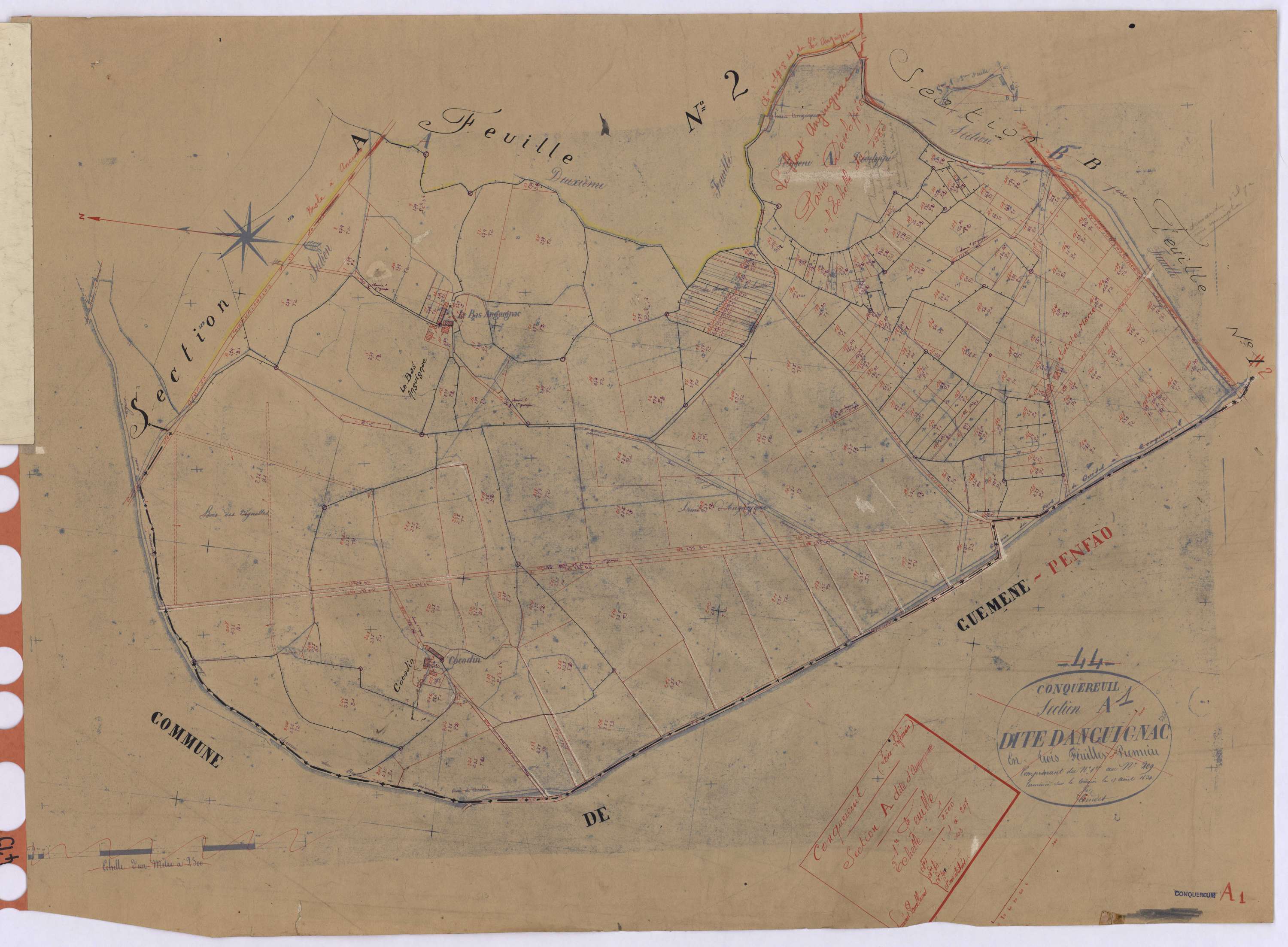 Conquereuil - Section A1 Auguignac (section d') ; 1-247