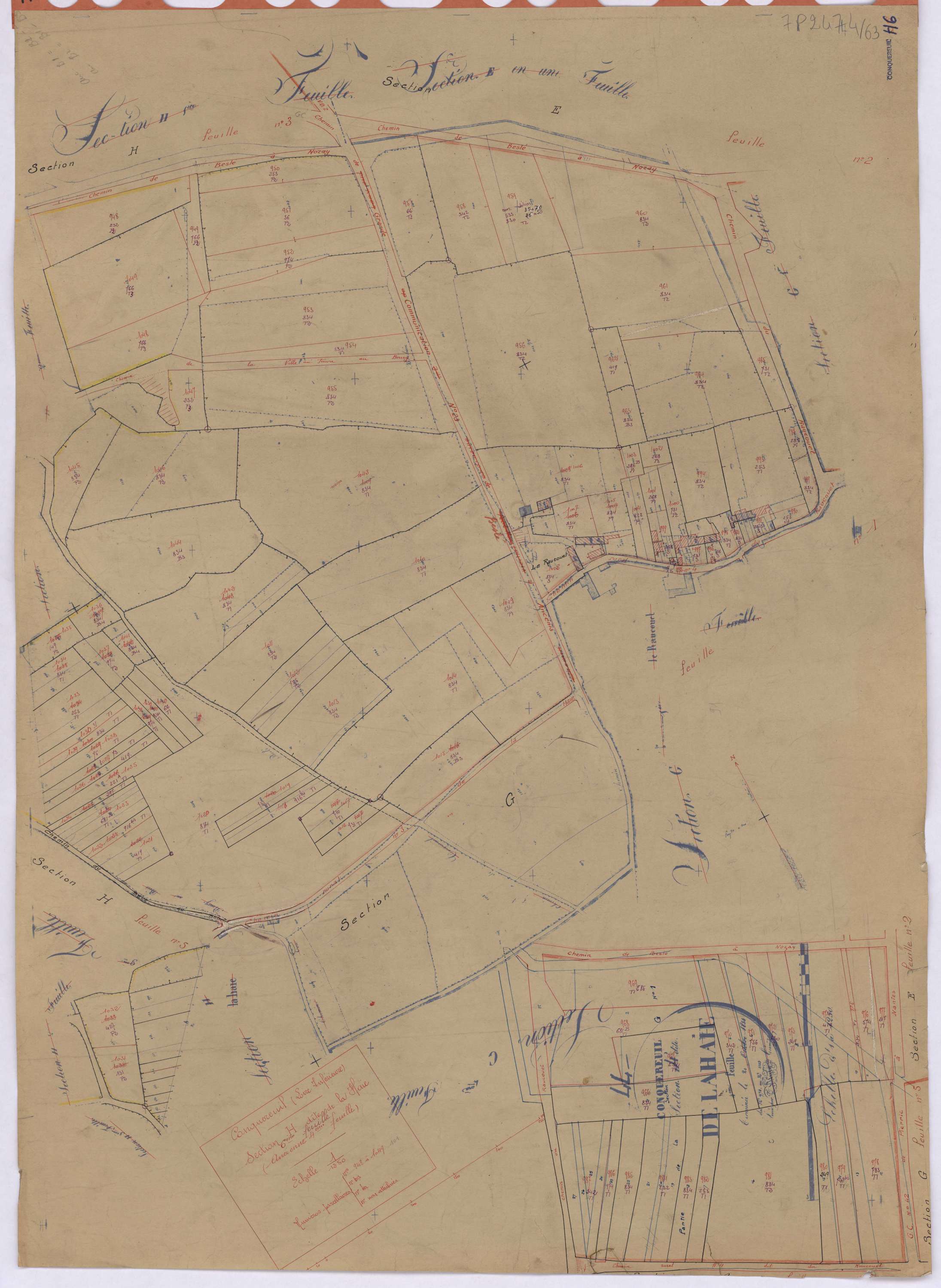 Conquereuil - Section H6 Haie (section de La) ; 948-1049