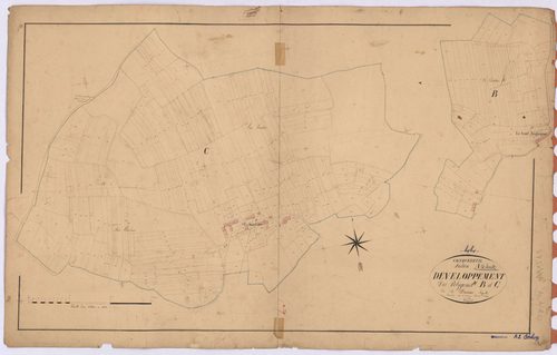 Conquereuil - Section A2 (développement) Anguignac (section d') ; 209-680 ; développement des polygônes C et D