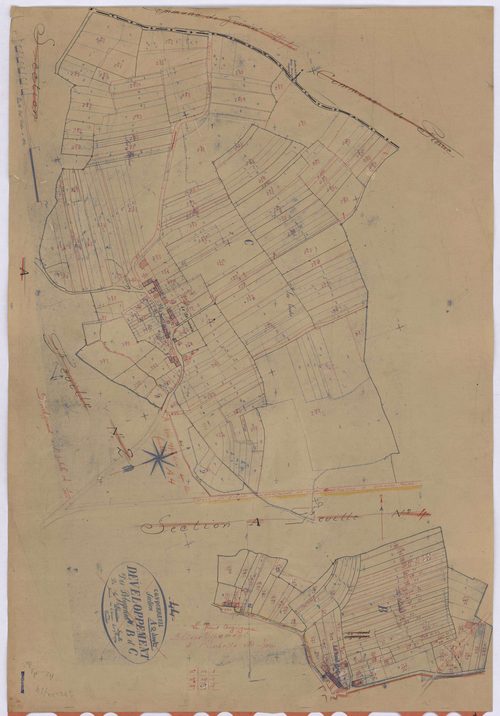 Conquereuil - Section A2 A3 (développement) Auguignac (section d') ; 248-462 ; 463-581 ; développement de diverses parcelles