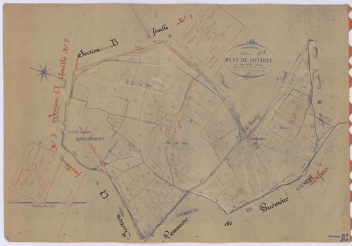 Conquereuil - Section B2 B3 Cotidel (section de) ; 112-280 ; 281-390