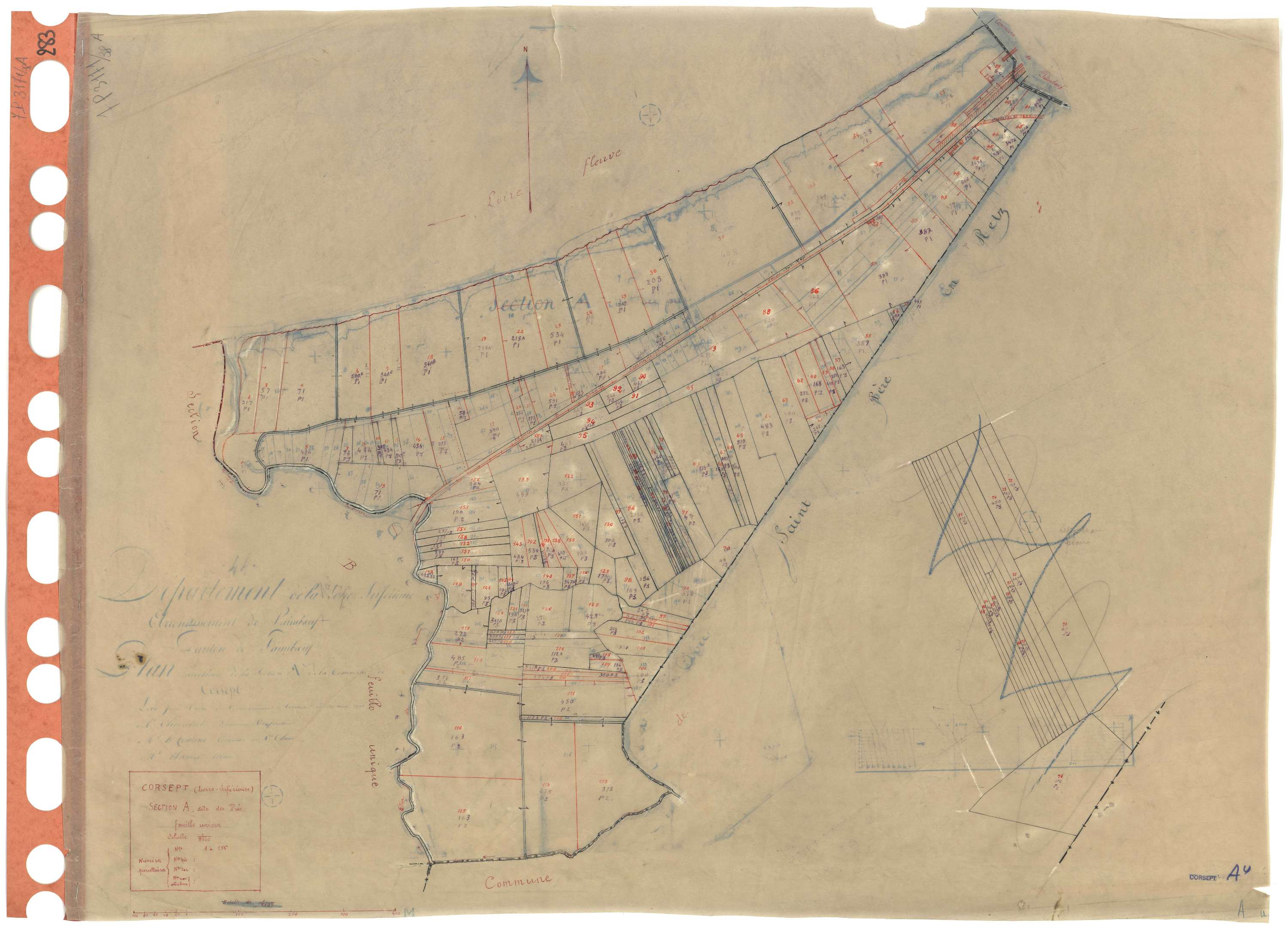 Corsept - Section A Prés (section des) . 1-156