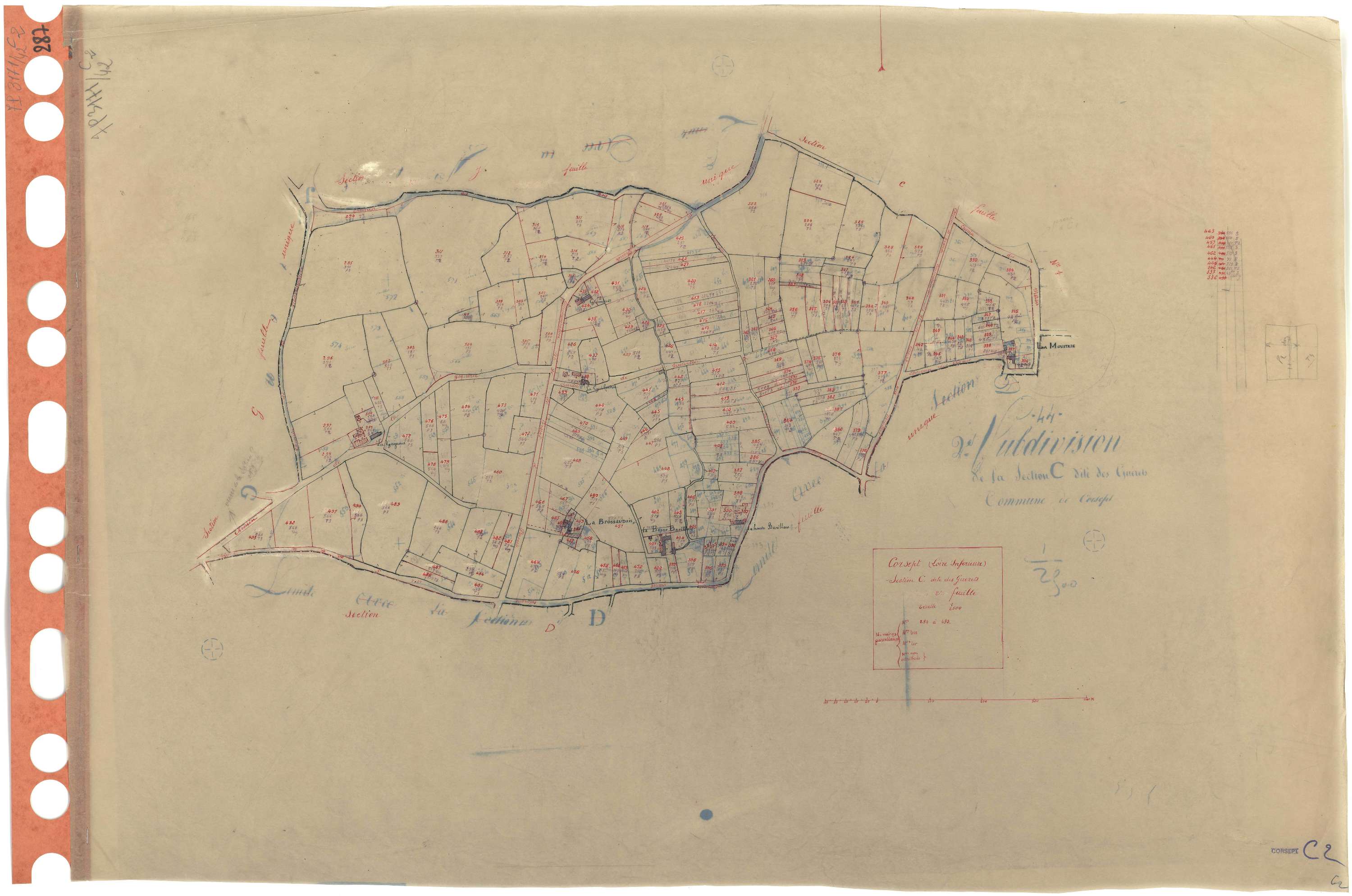 Corsept - Section C2 Guérêts (section des) . 294-493