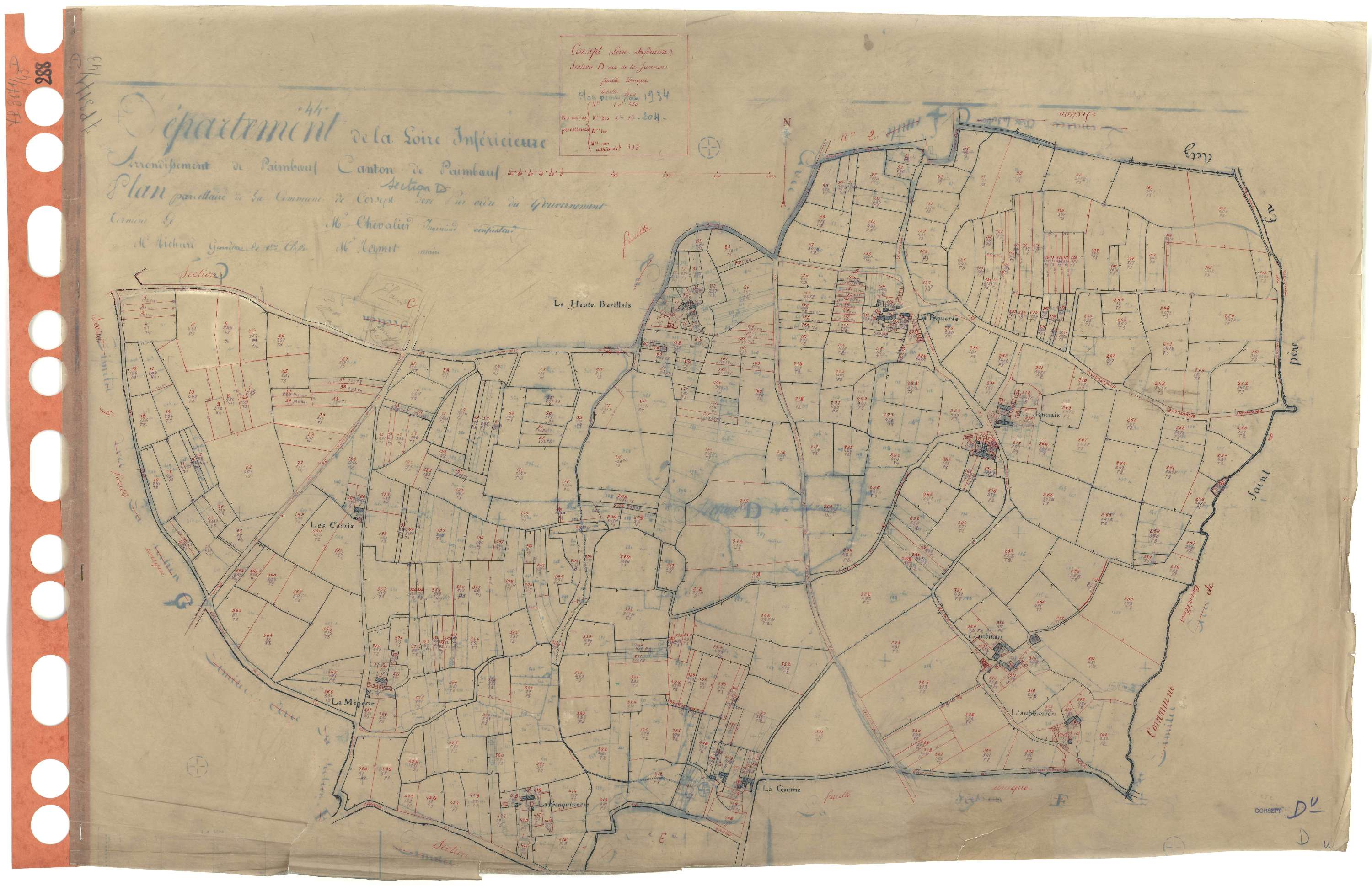 Corsept - Section D Jannais (section de la) . 1-430