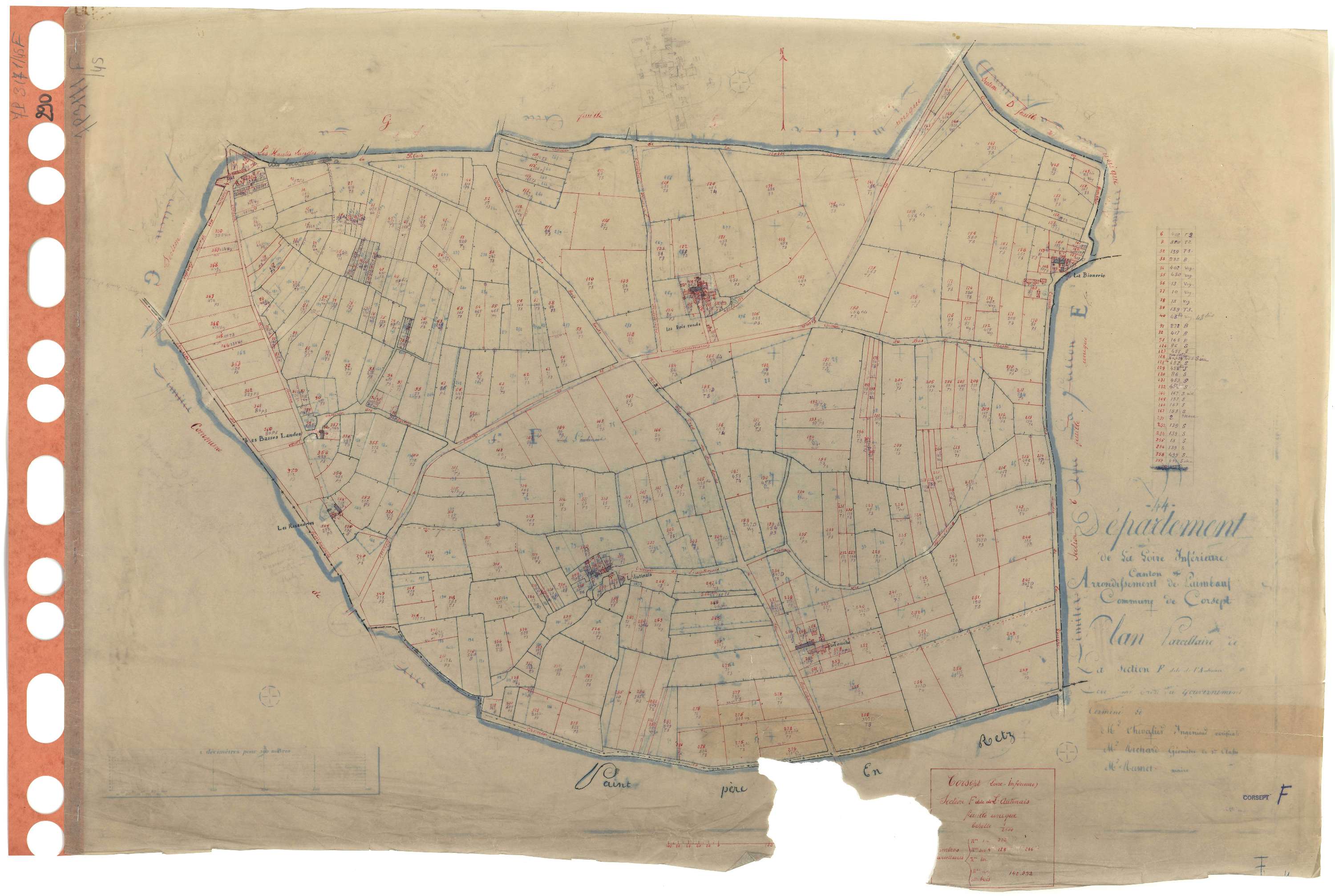 Corsept - Section F Autinais (section de l') . 1-370