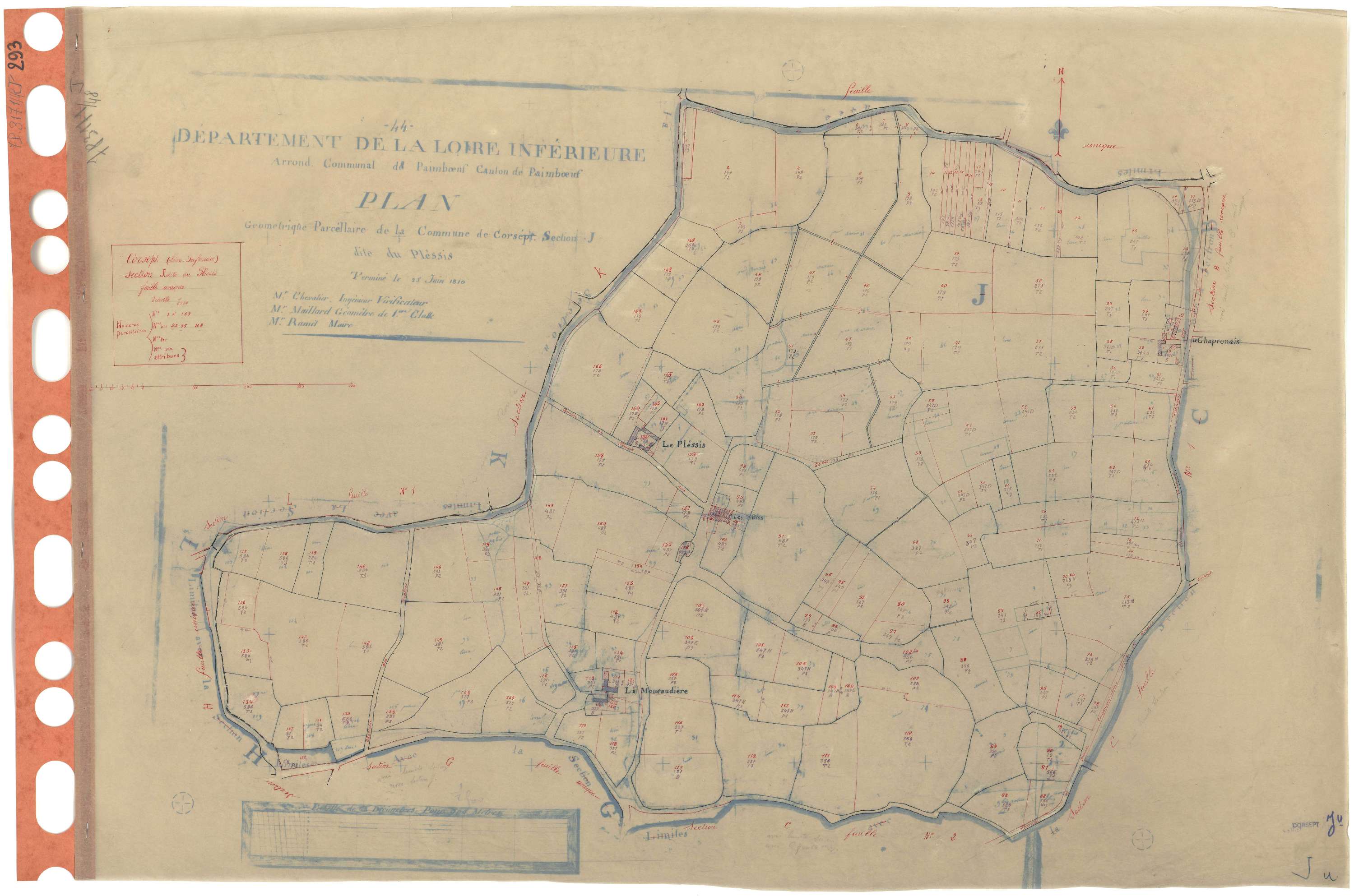 Corsept - Section J Plessis (section de) . 1-169