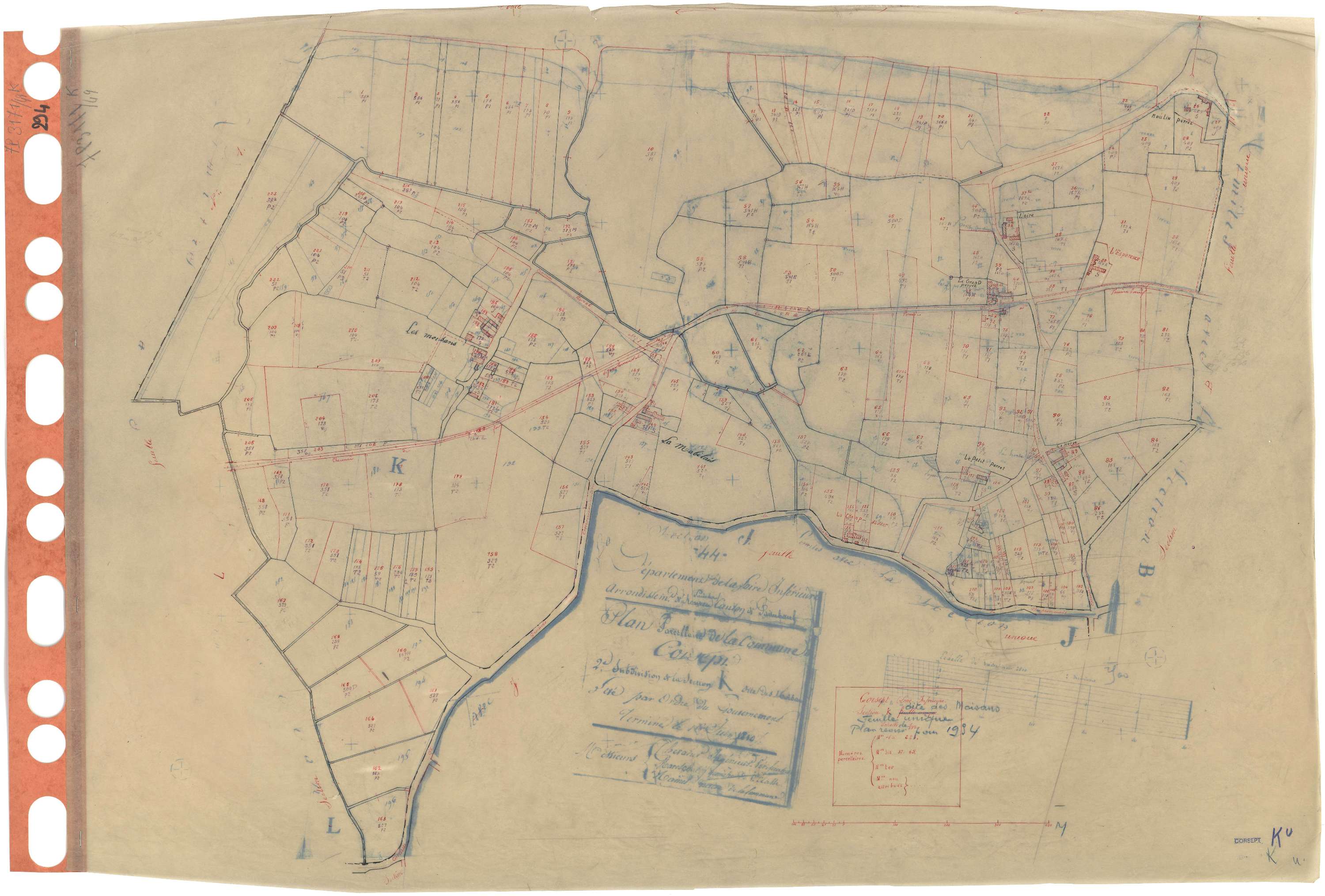 Corsept - Section K Moisans (section des) . 1-223