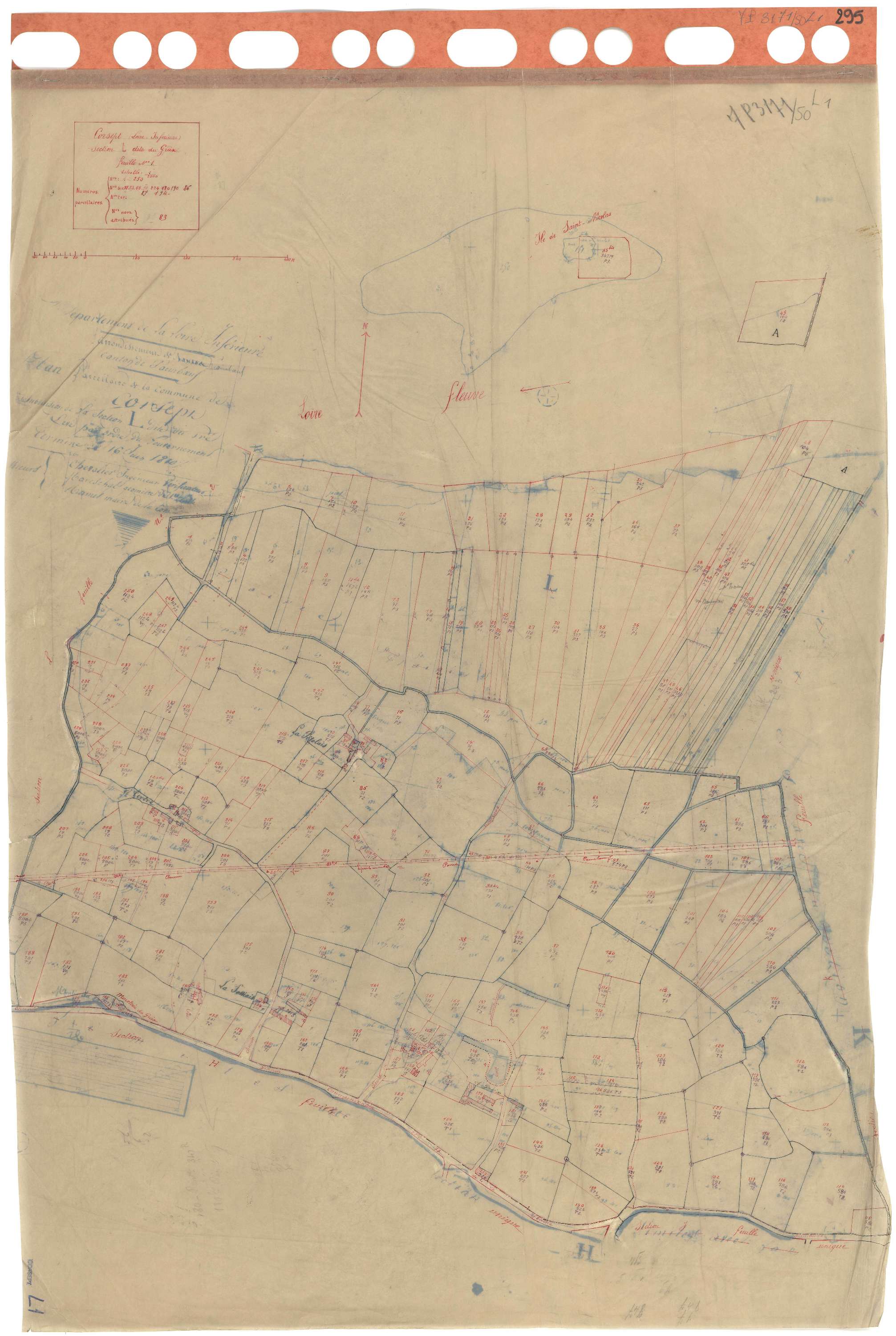 Corsept - Section L1 Greix (section du) . 1-250