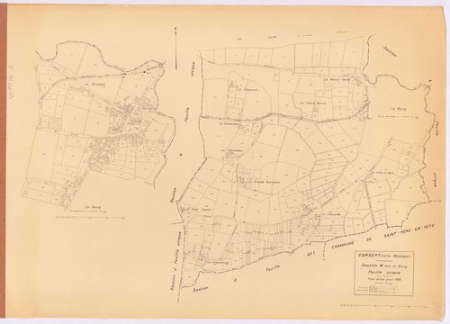 Corsept - Section B Bourg (section du) ; 1-375