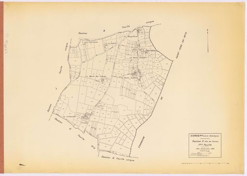 Corsept - Section C1 Guérets (section des) ; 1-293