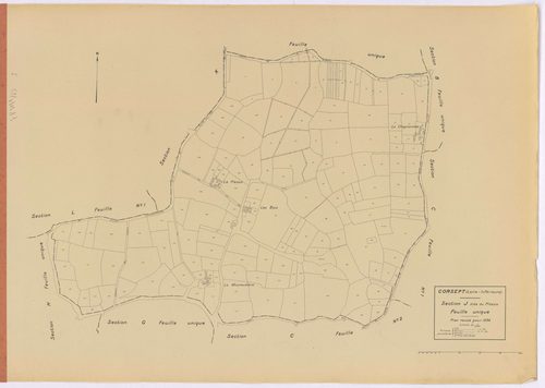 Corsept - Section J Pléssis (section du) ; 1-169