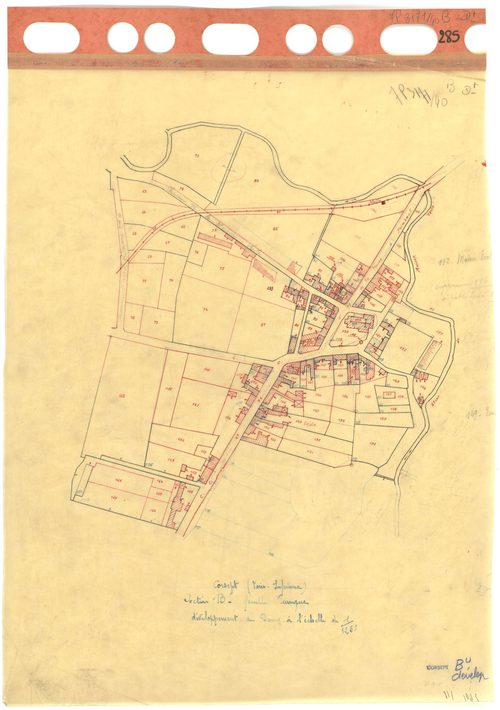 Corsept - Section B (développement) Bourg (section du) . 1-375 . développement du Bourg