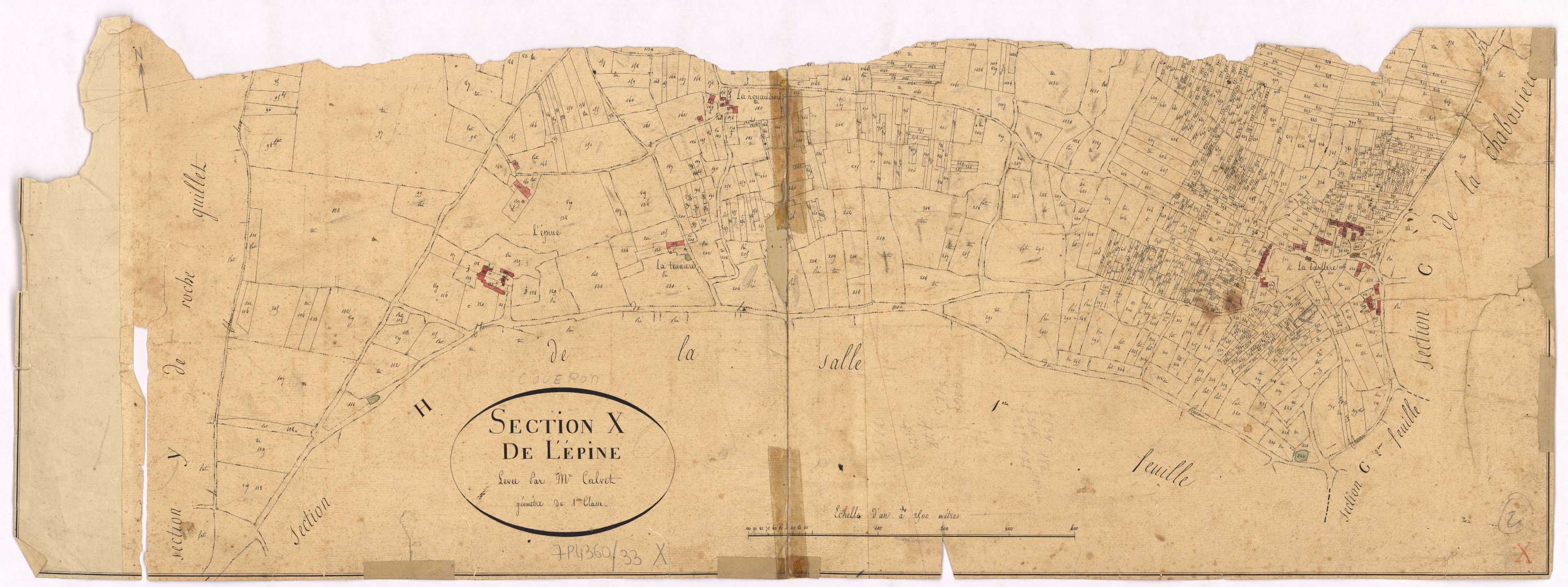 Couëron - Section X Epine (section de l')