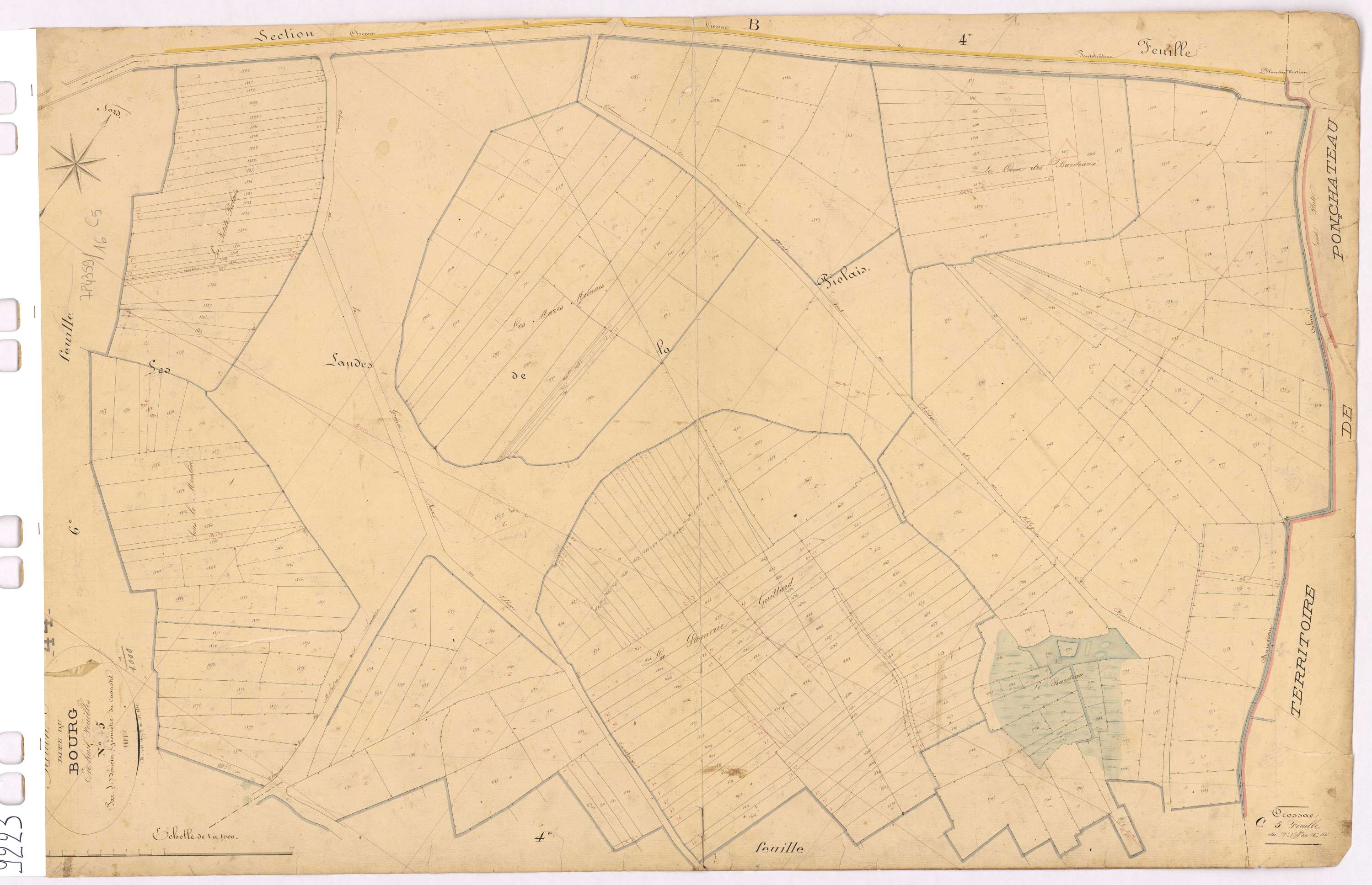 Crossac - Section C5 Bourg (section du) ; 1579bis-1881