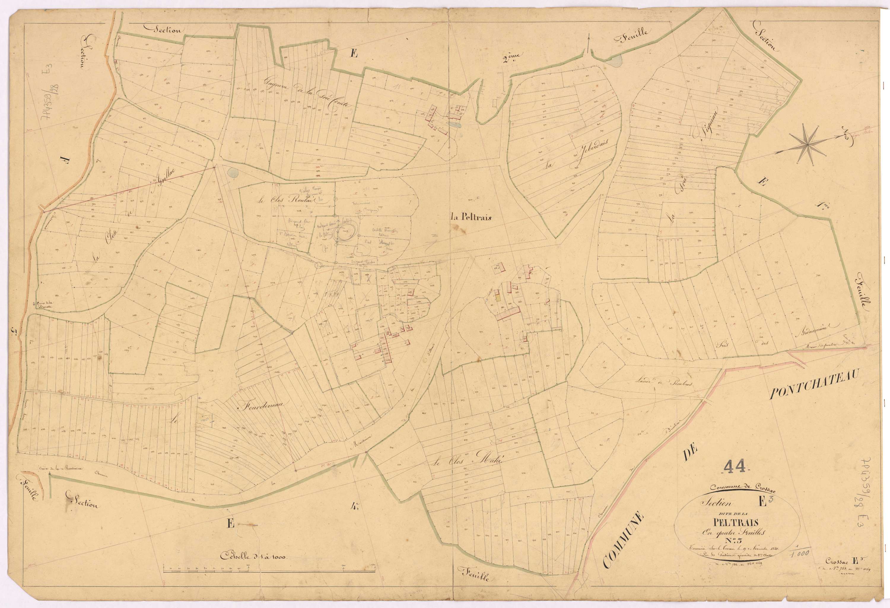 Crossac - Section E3 Peltrais (section de La) ; 742-1169